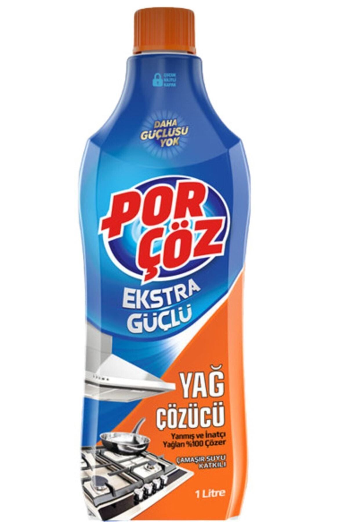 Ekstra Güçlü Yağ Çözücü Çamaşır Suyu Katkılı 1 L
