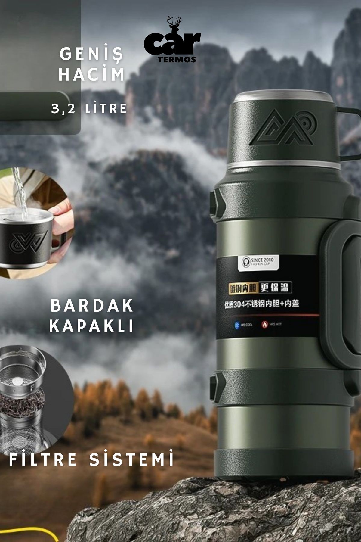 Safe 3.2 litre dağcı termos