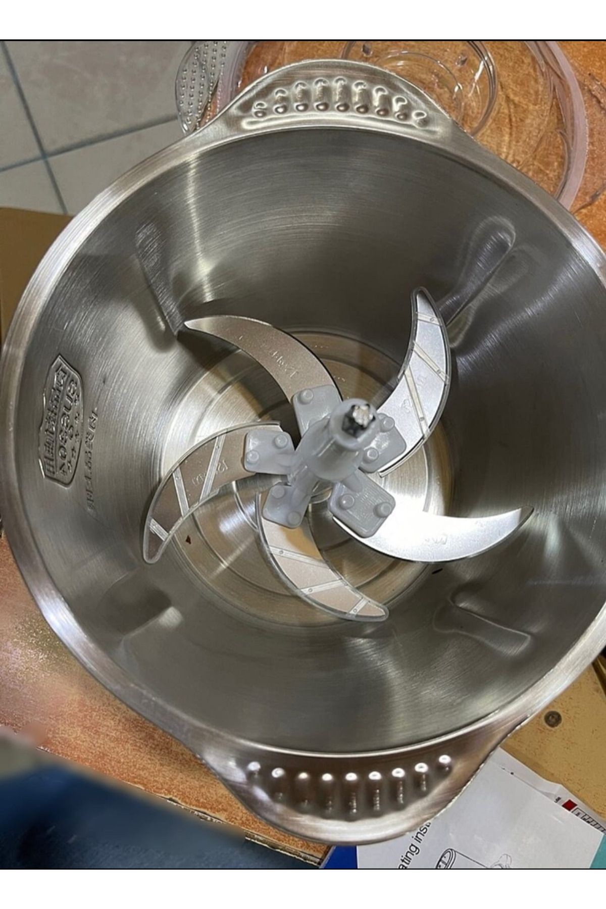 Elektrikli Paslanmaz Çelik Kollu 5 Litre Et Kıyma Sebze Meyve Doğrayıcı Blender