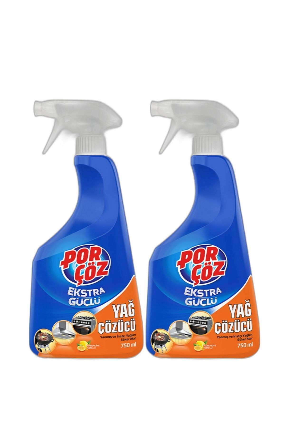 PORÇÖZ Ekstra Güçlü Yağ Çözücü Sprey 2 X 750 Ml
