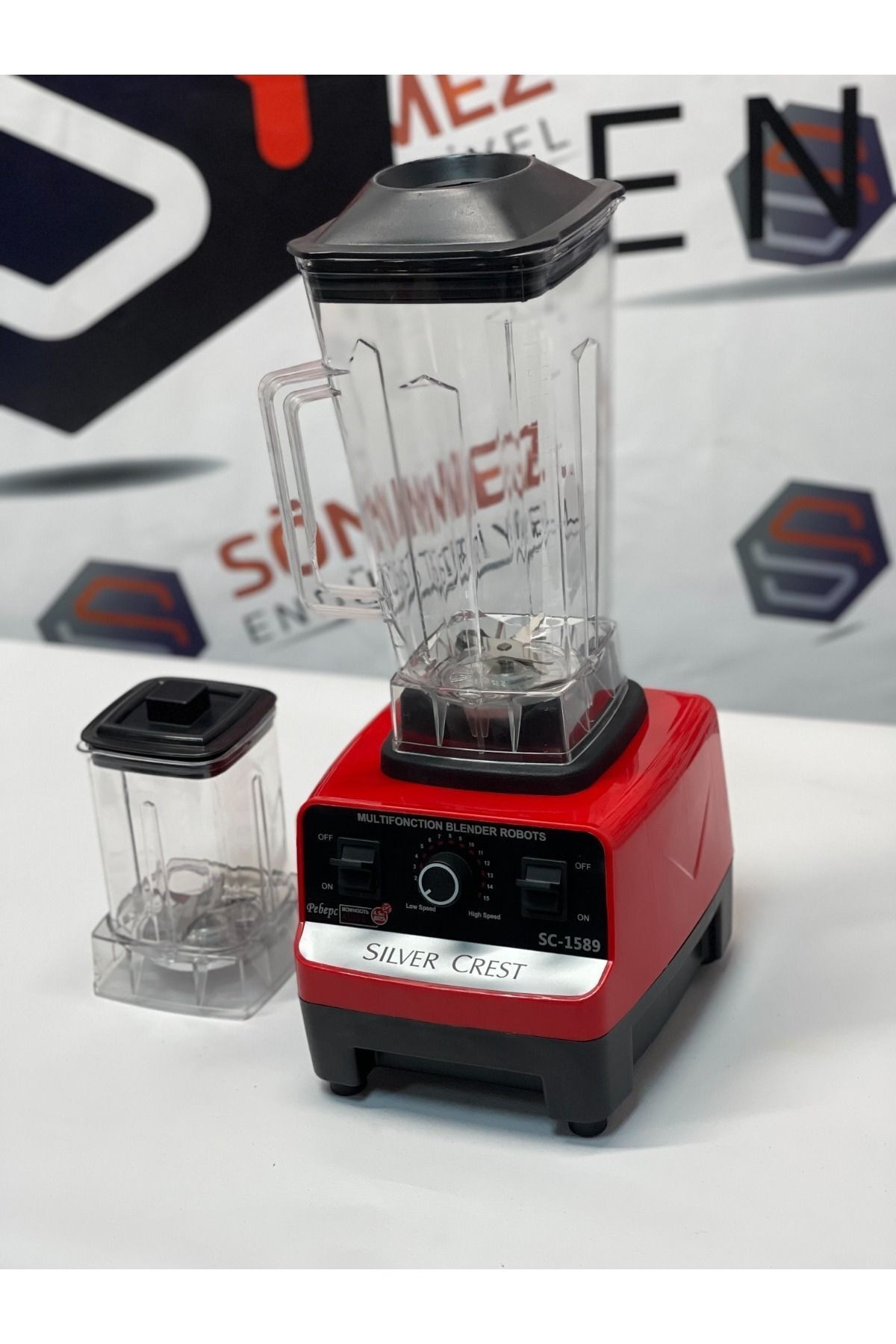 New Silver Crest Blender - Bar Cafe Blender Kırmızı