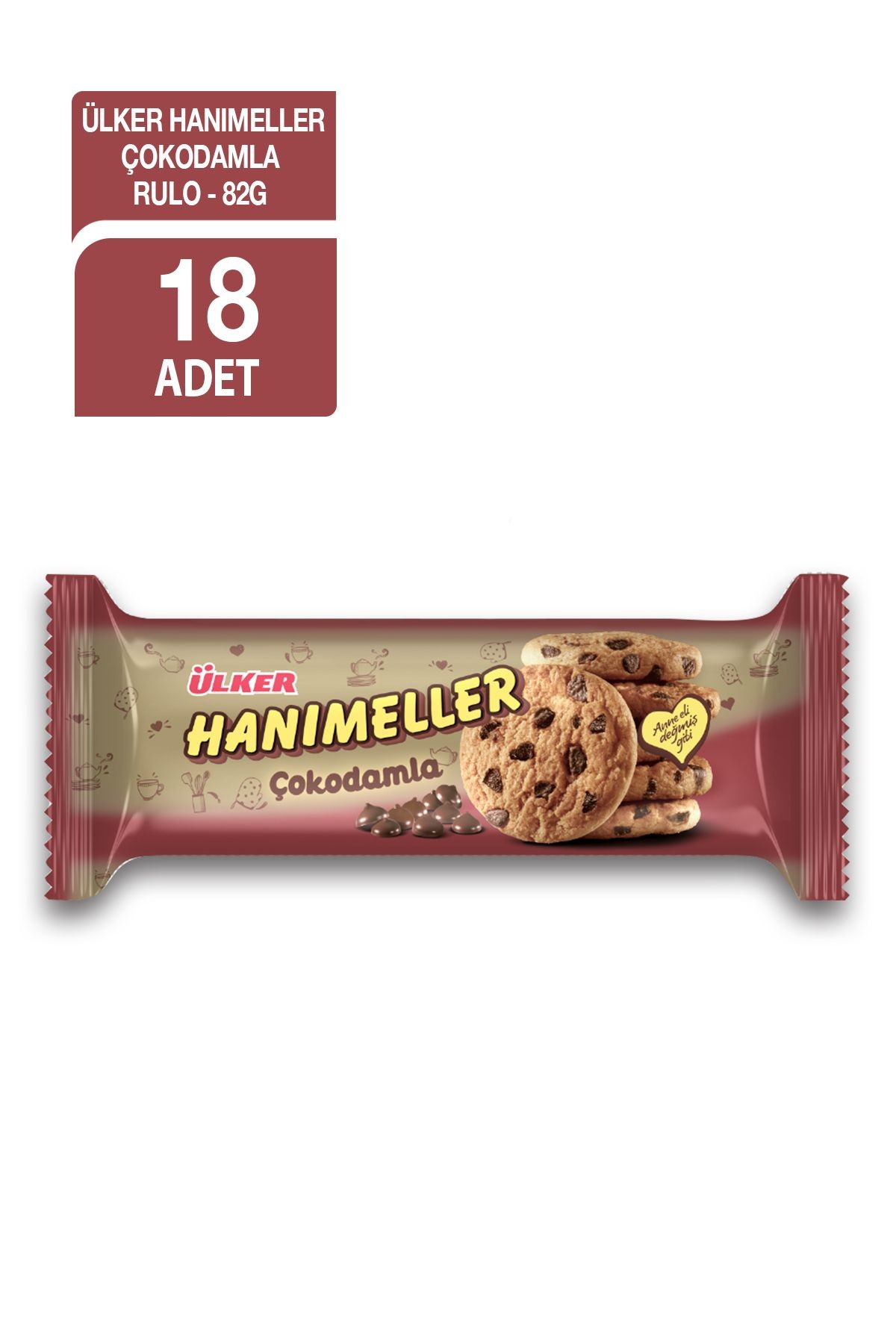 Hanımeller Çokodamla Rulo 82 gr 18'li