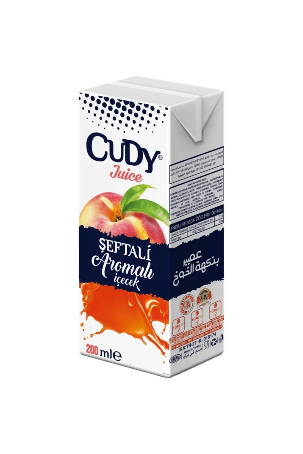 Meyve Suyu Şeftali 27x200 ml.