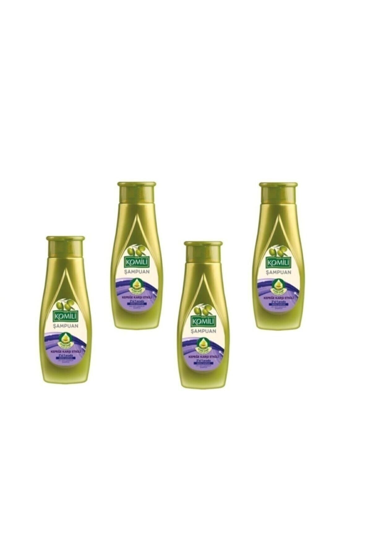 4 Adet Kepeğe Karşı Etkili Zeytinyağlı Şampuan Kremli Model 500 ml