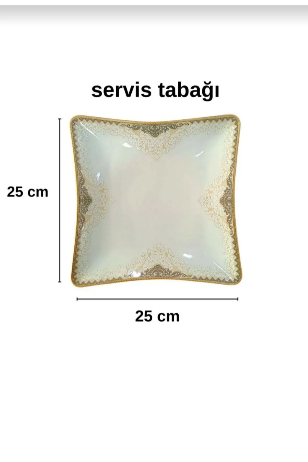 Pars Yemek Takımı 12 Kişilik 48 Parça Gold Osmanlı Desenli