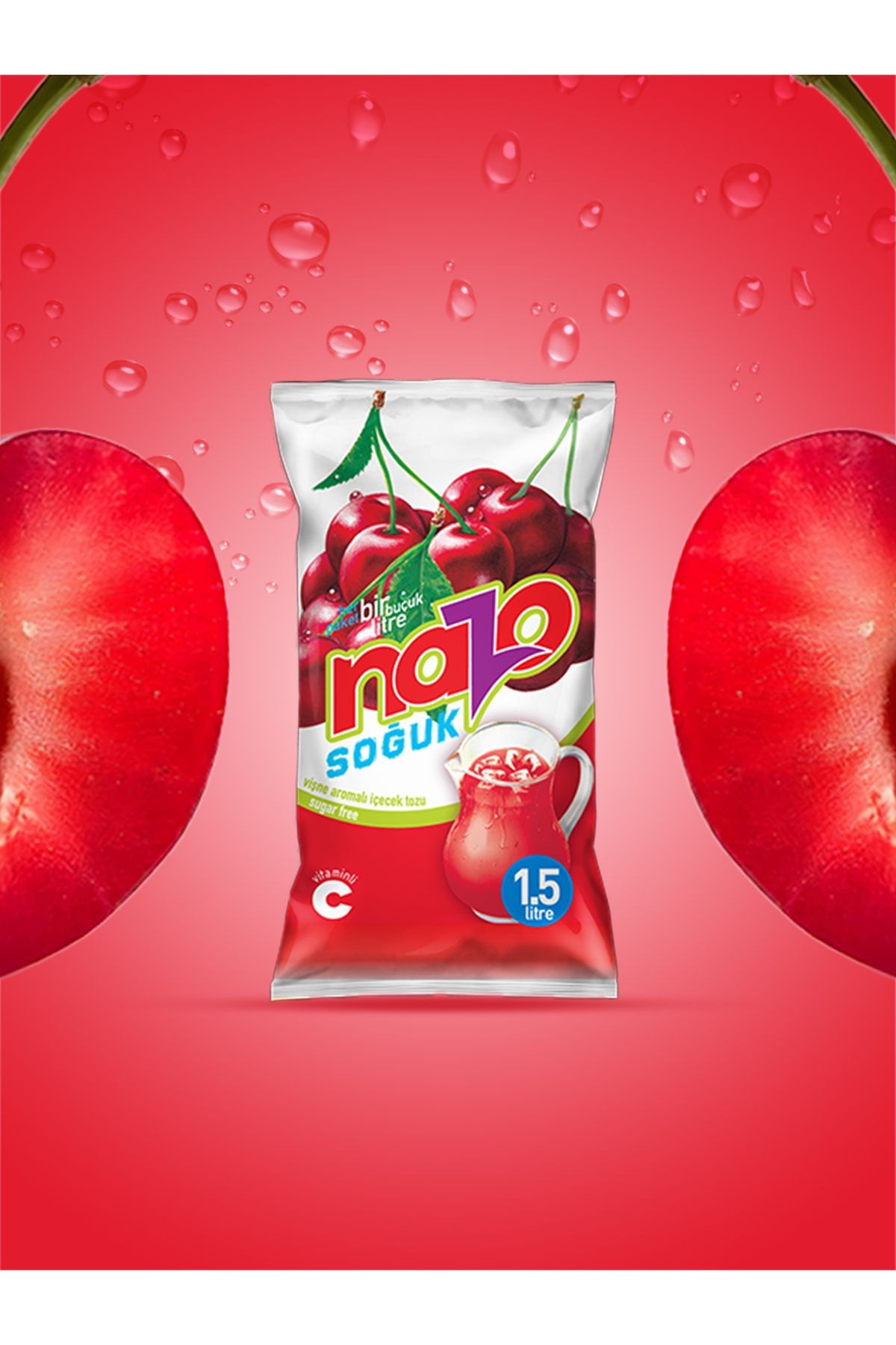 9gr Vişne Aromalı Toz Içecek 24'lü