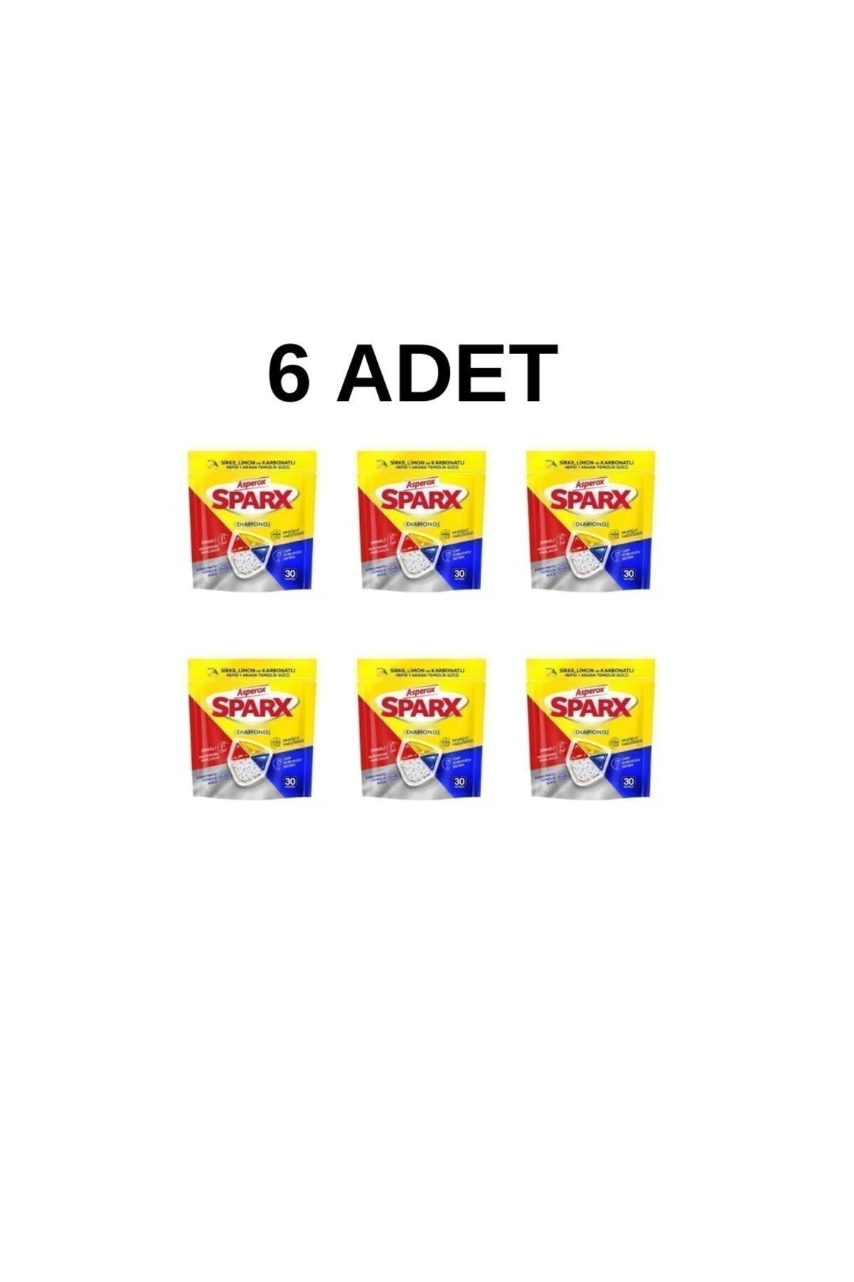 Sparx Bulaşık Makinesi Deterjanı 30lu 6 Adet