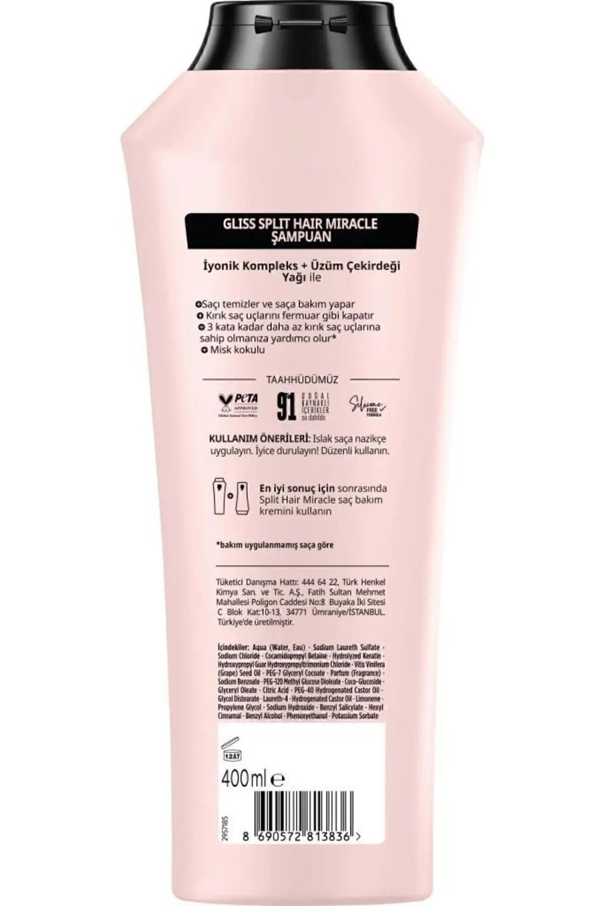 Split Hair Miracle Şampuan 400 Ml x 3 Adet