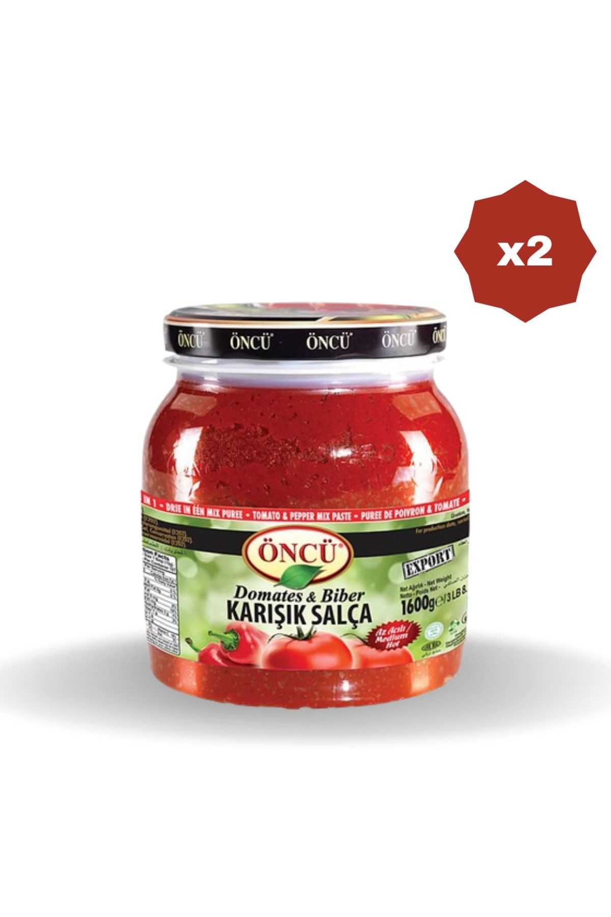 ÖNCÜ SALÇA KARIŞIK 1600 GR - (2 ADET)