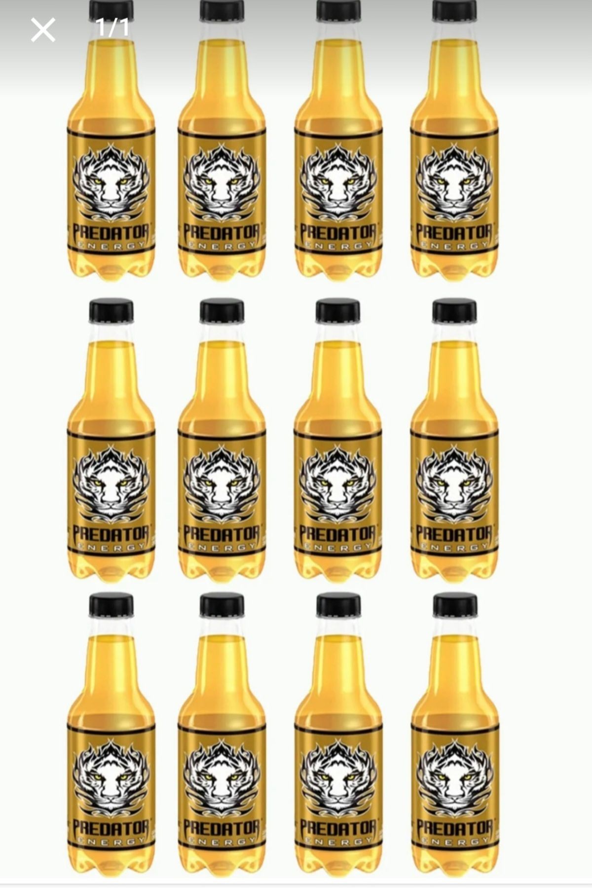 Predatör enerji içeceği predatör gold strike enerji içeceği 1000ml×12 adet