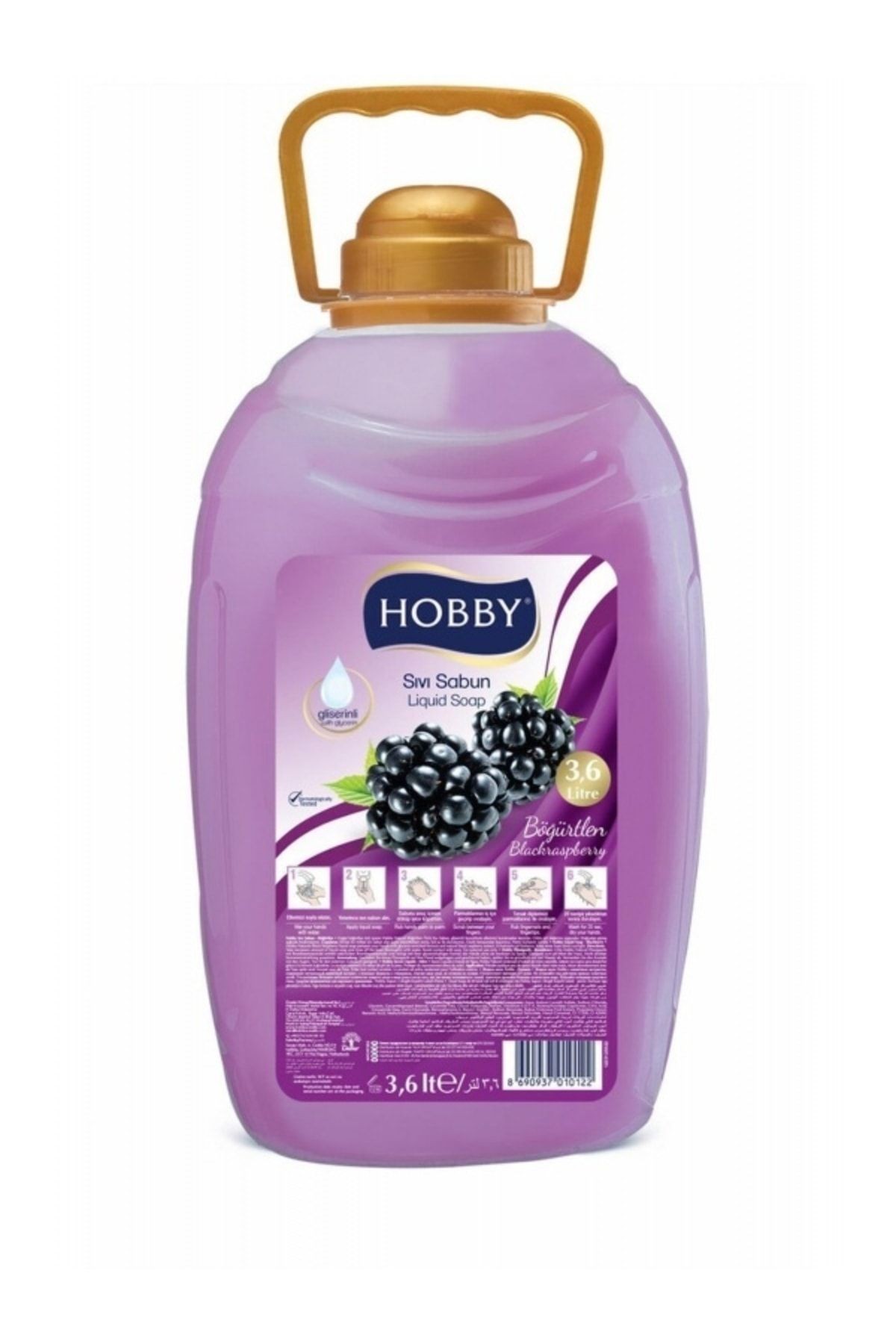 Hobby Sıvı Sabun Böğürtlen 3,6 Lt X 4 Adet