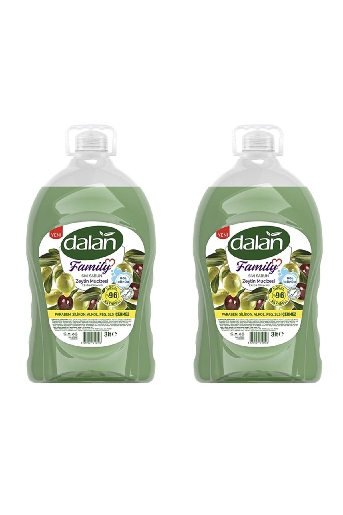 Family Sıvı Sabun Zeytin Mucizesi 3 Lt X 2 Adet