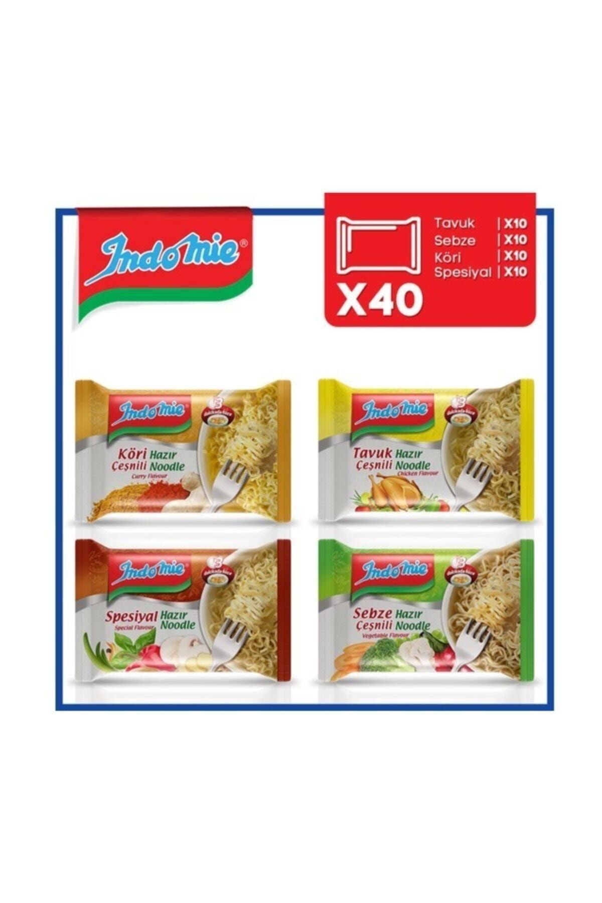 Indome 40'lı Noodle Paket Karma Koli Indomi40 Karma
