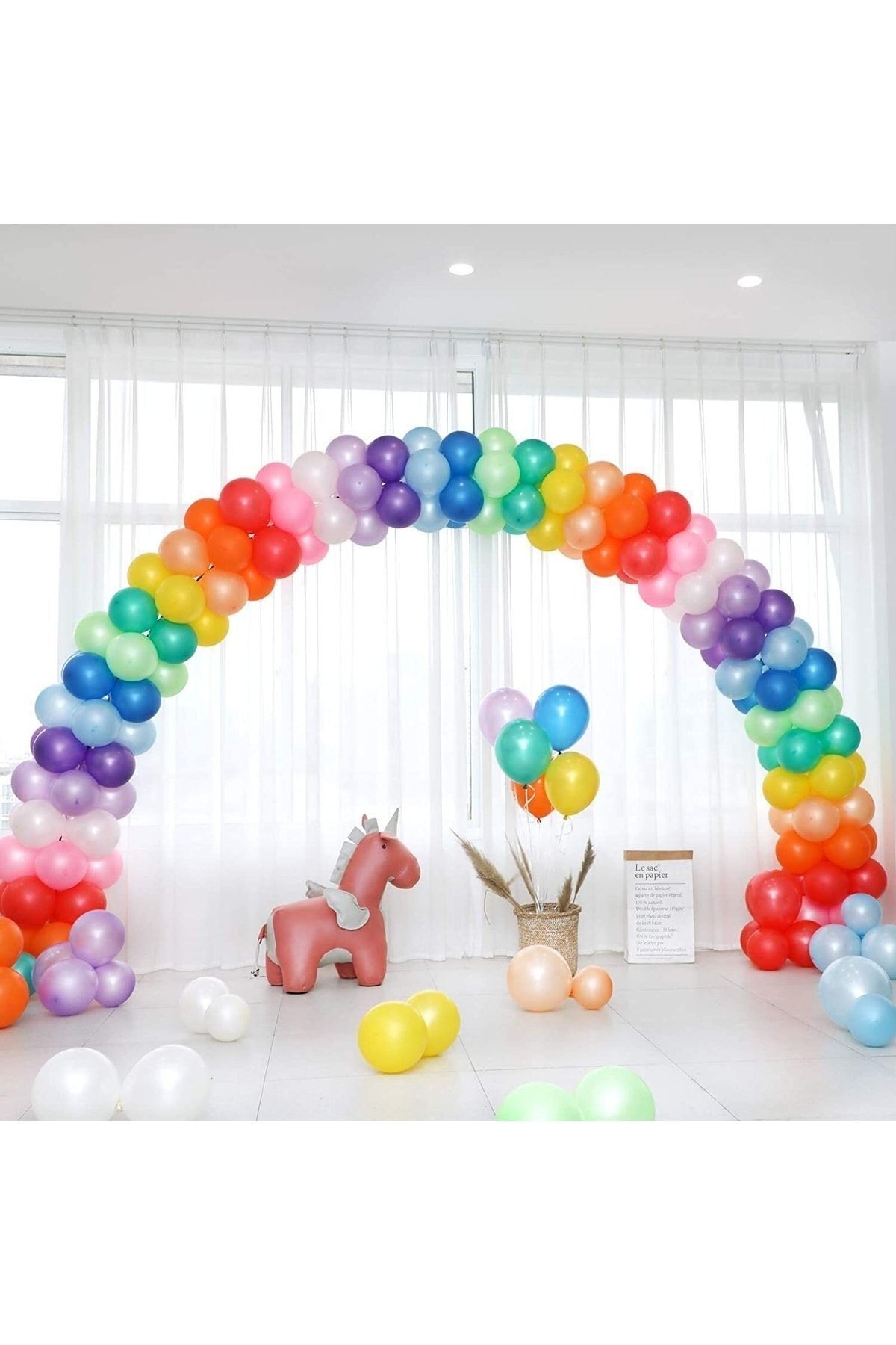 9-a Balon Rengarenk Pkt-100 Adet