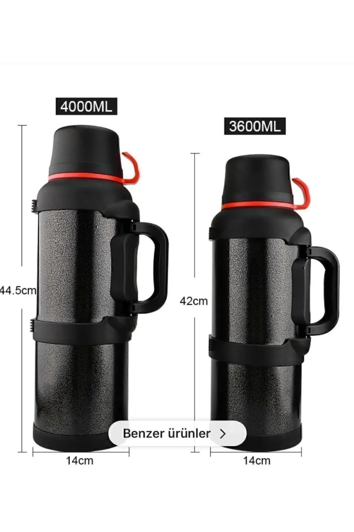 4 Litre Paslanmaz Çelik Vacuum Termos 48 Saat Sıcak Soğuk Dağcı Termos Aile Boyu