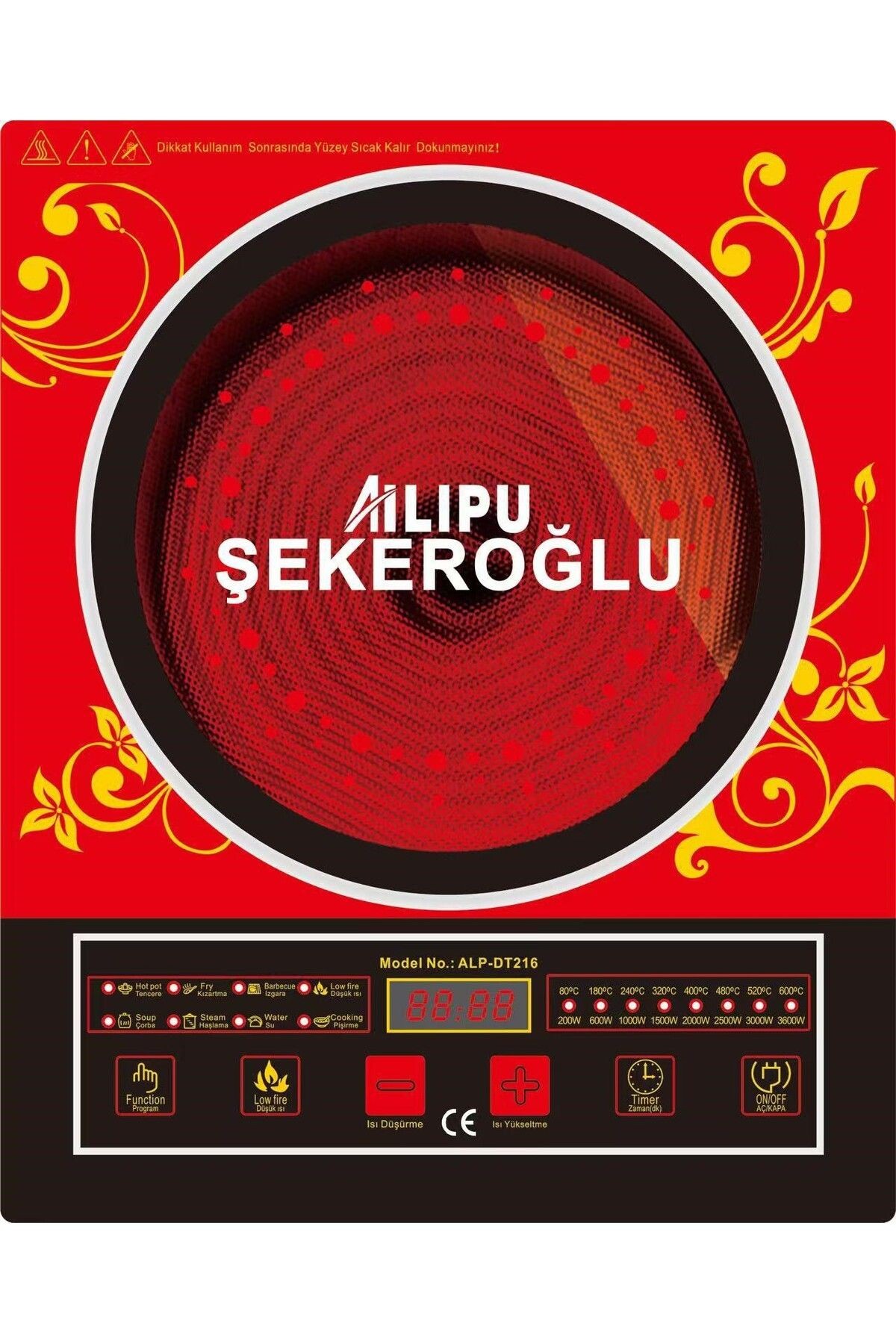 Teknohome Alp-13 Ailipu Akıllı Lazer Ocak 3500 Watt Alipu (TÜM TENCERELER IÇİN)