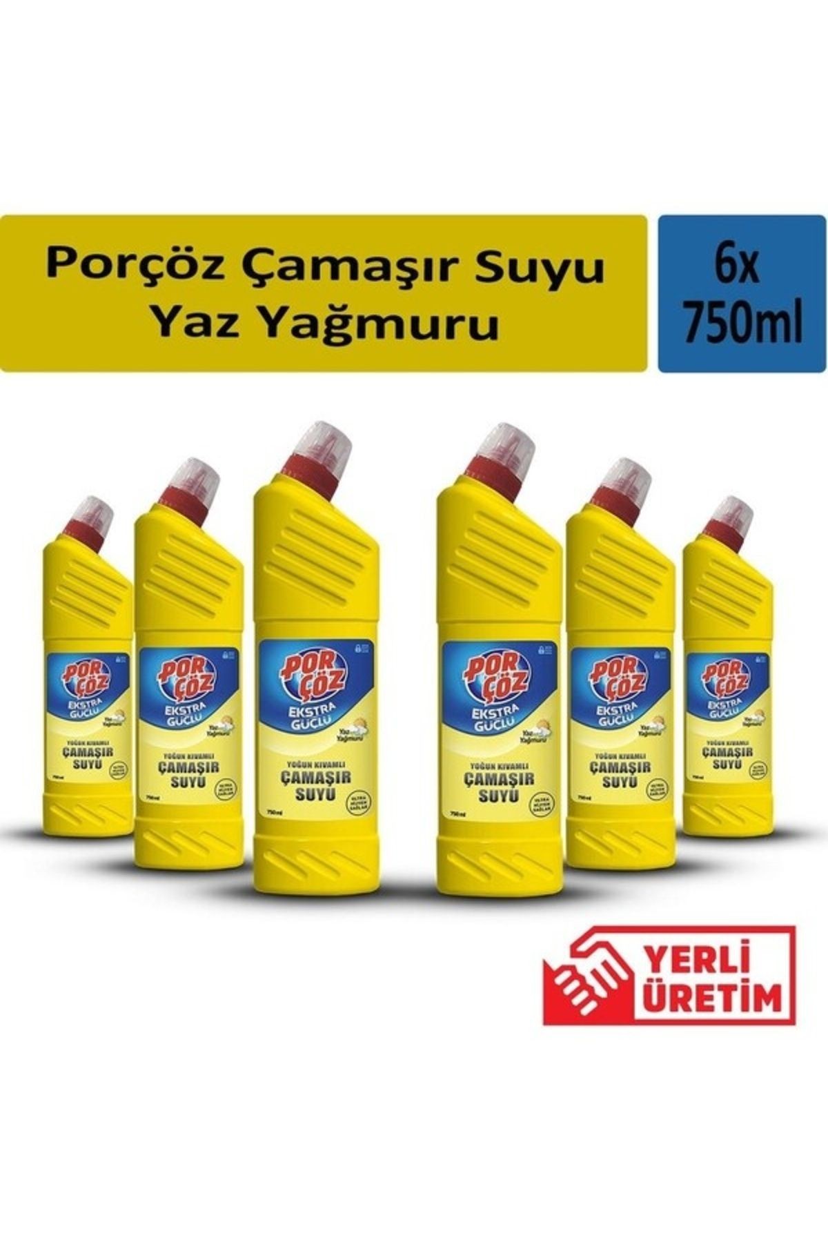 Yoğun Kıvamlı Çamaşır Suyu Yaz Yağmuru 750 ml X 6 Adet