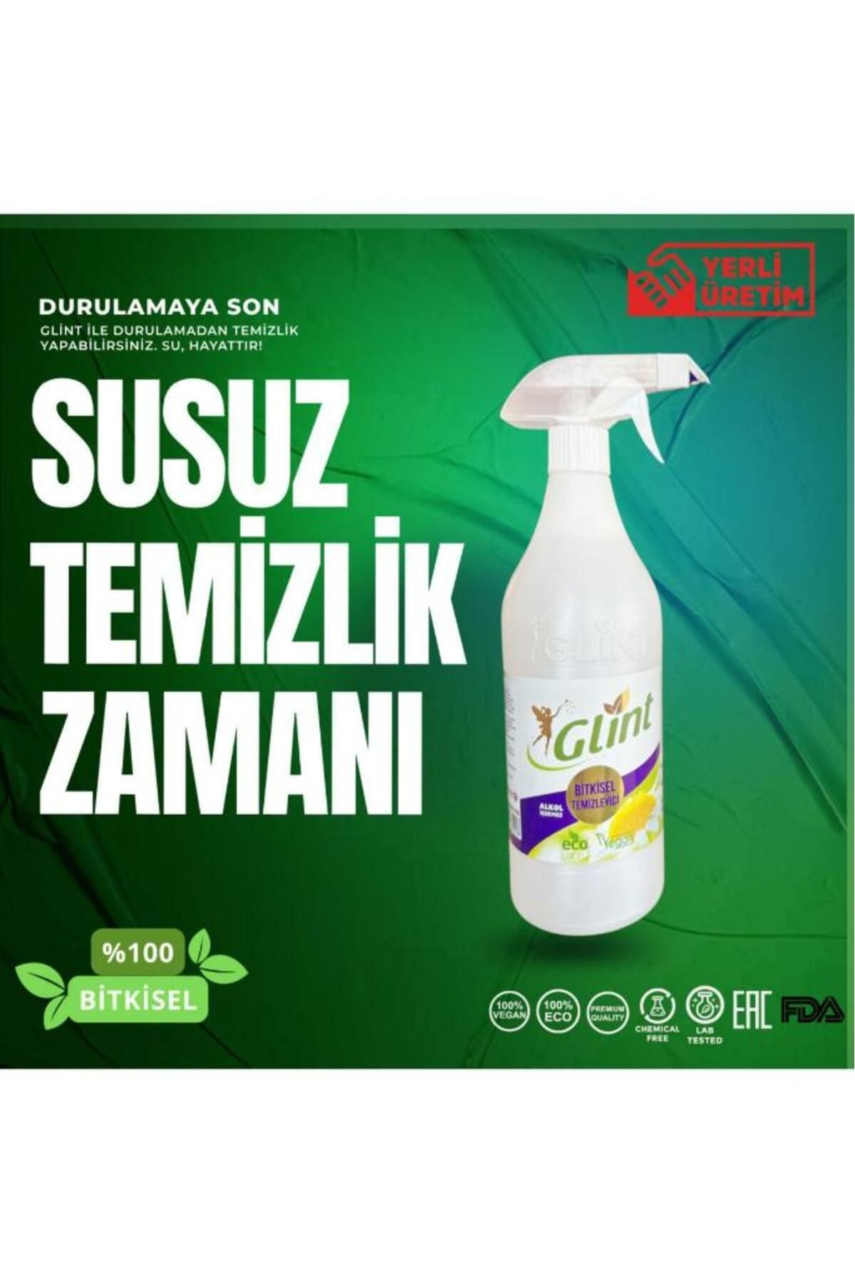 Glint 1 Litre %100 Bitkisel Küf Fırın Izgara Temizleyici Yağ Sökücü Çok Amaçlı Yüzey Temizleyici