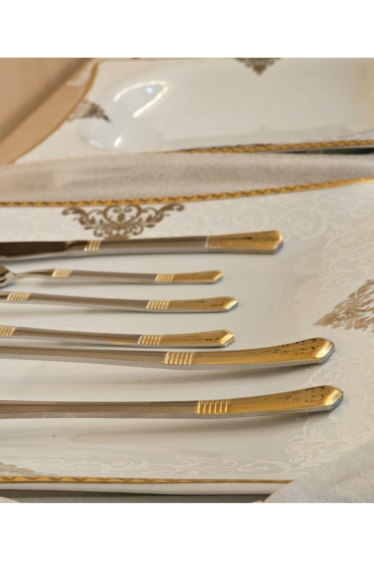 Gold 6 Kişilik 36 Parça Çatal & Bıçak & Kaşık Takımı