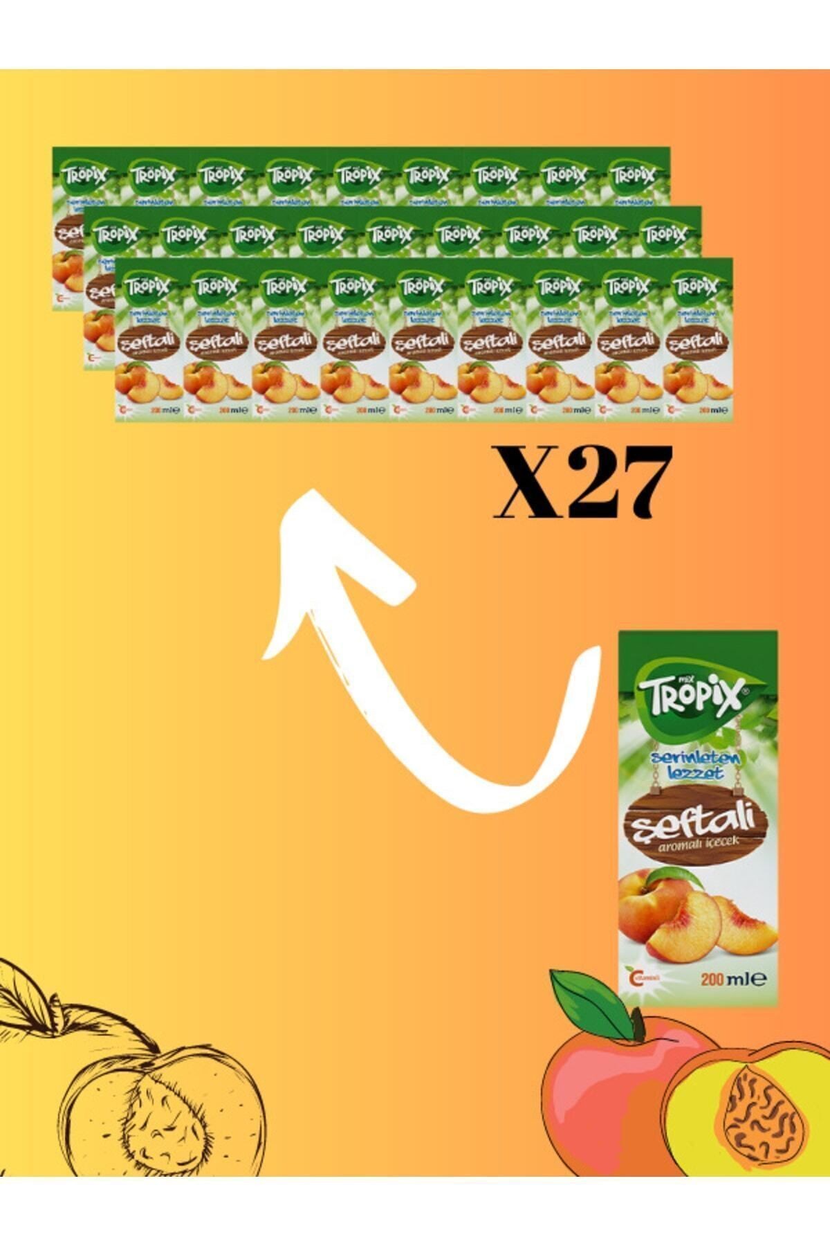 Tropix Meyve Suyu Şeftali 27li 200ml. Mix