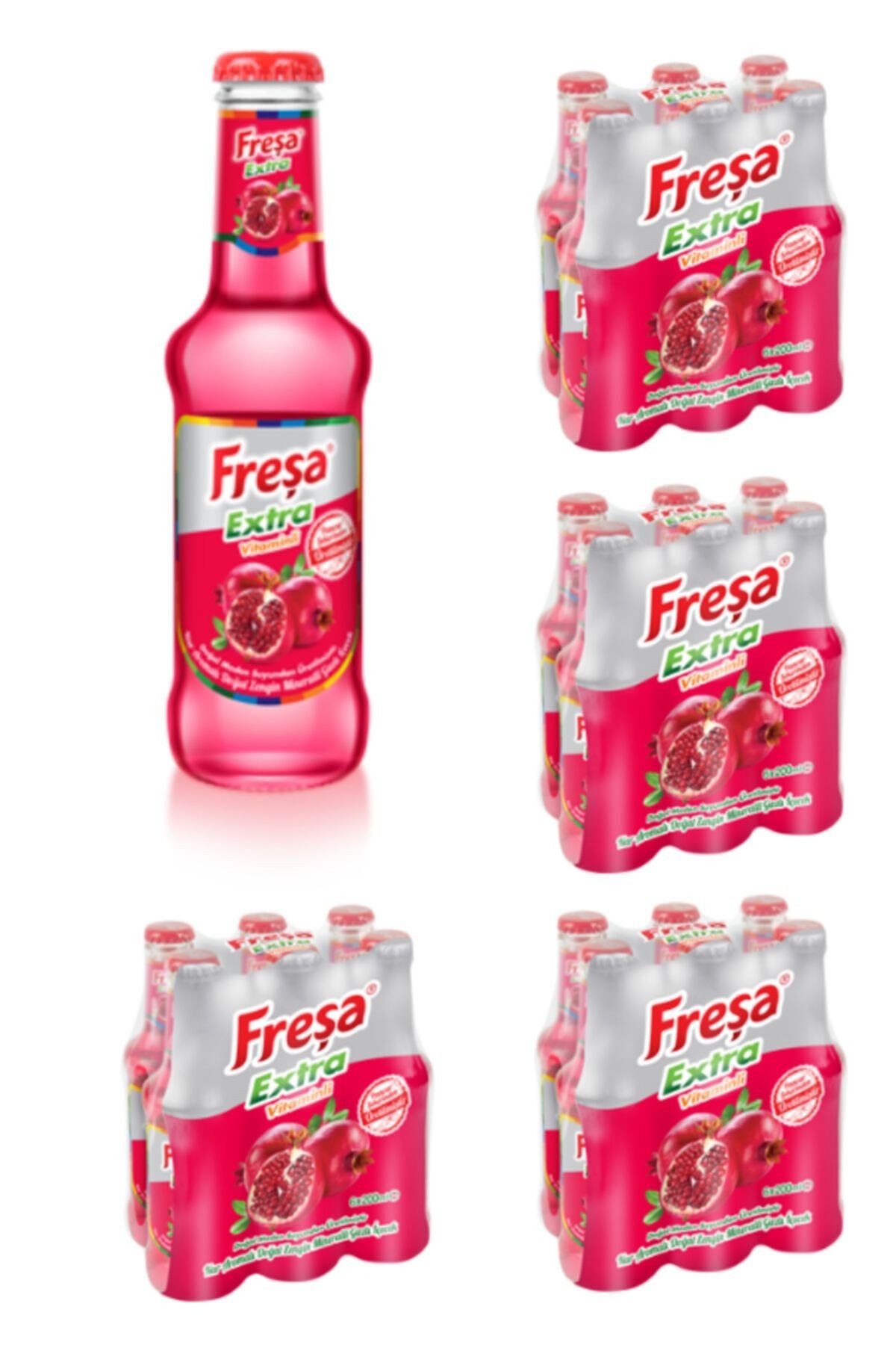 Extra Nar Aromalı Vitaminli Madensuyu Koli 24 X 200 ml