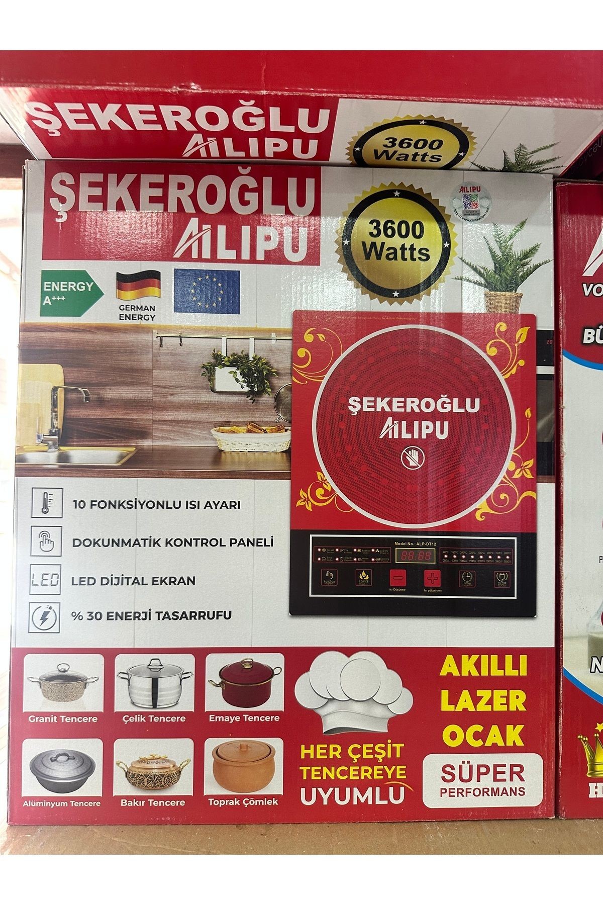 Lüx Elektrikli 3500 Watt Lazer Isıtıcı Ocak Dokunmatik