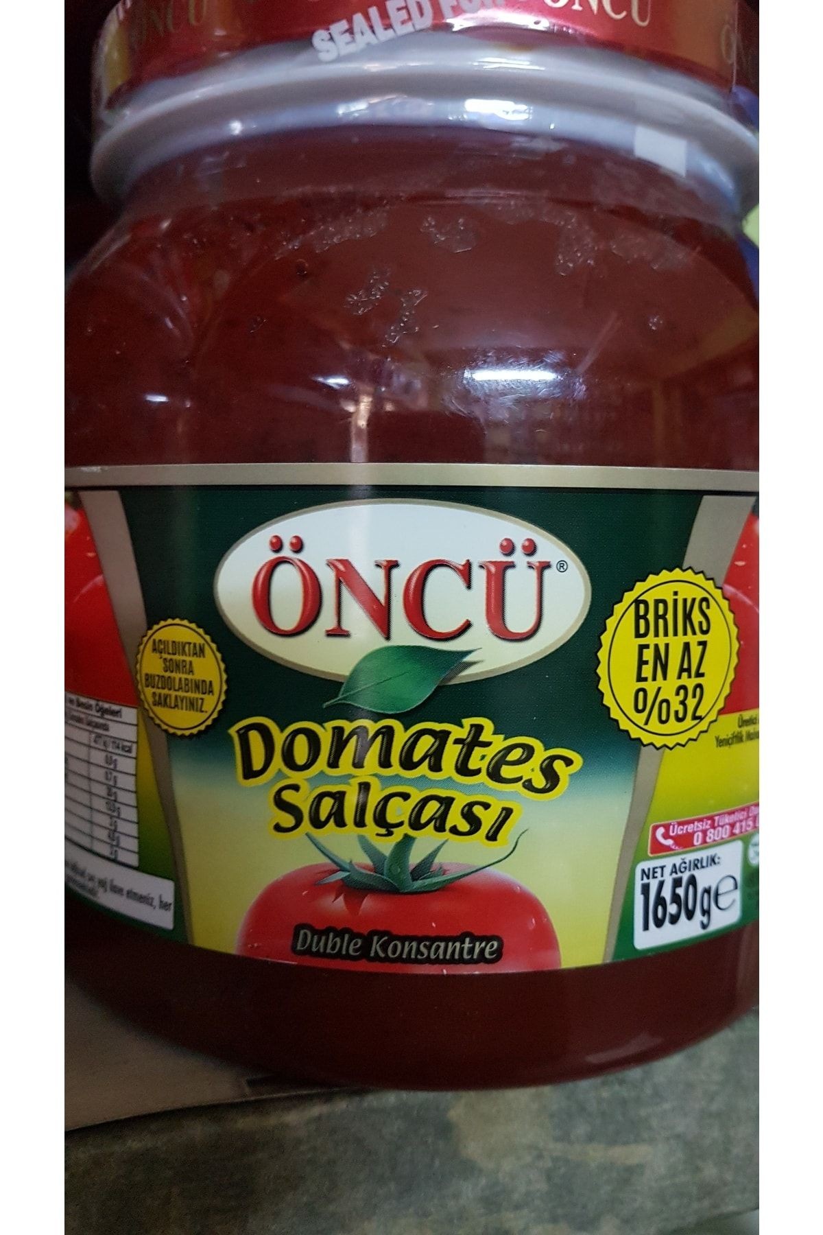 Öncü Salça 1650 gram Domates