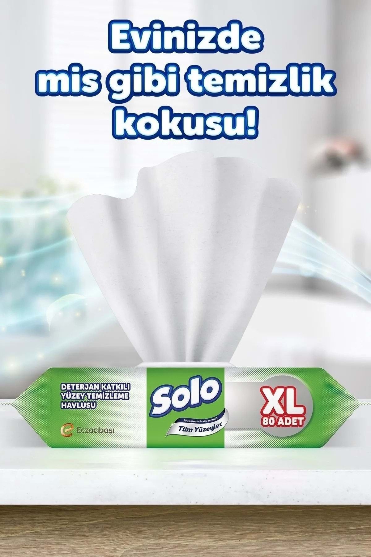 Xl Yüzey Temizleme Havlusu 80 Yaprak Tüm Yüzeyler İçin