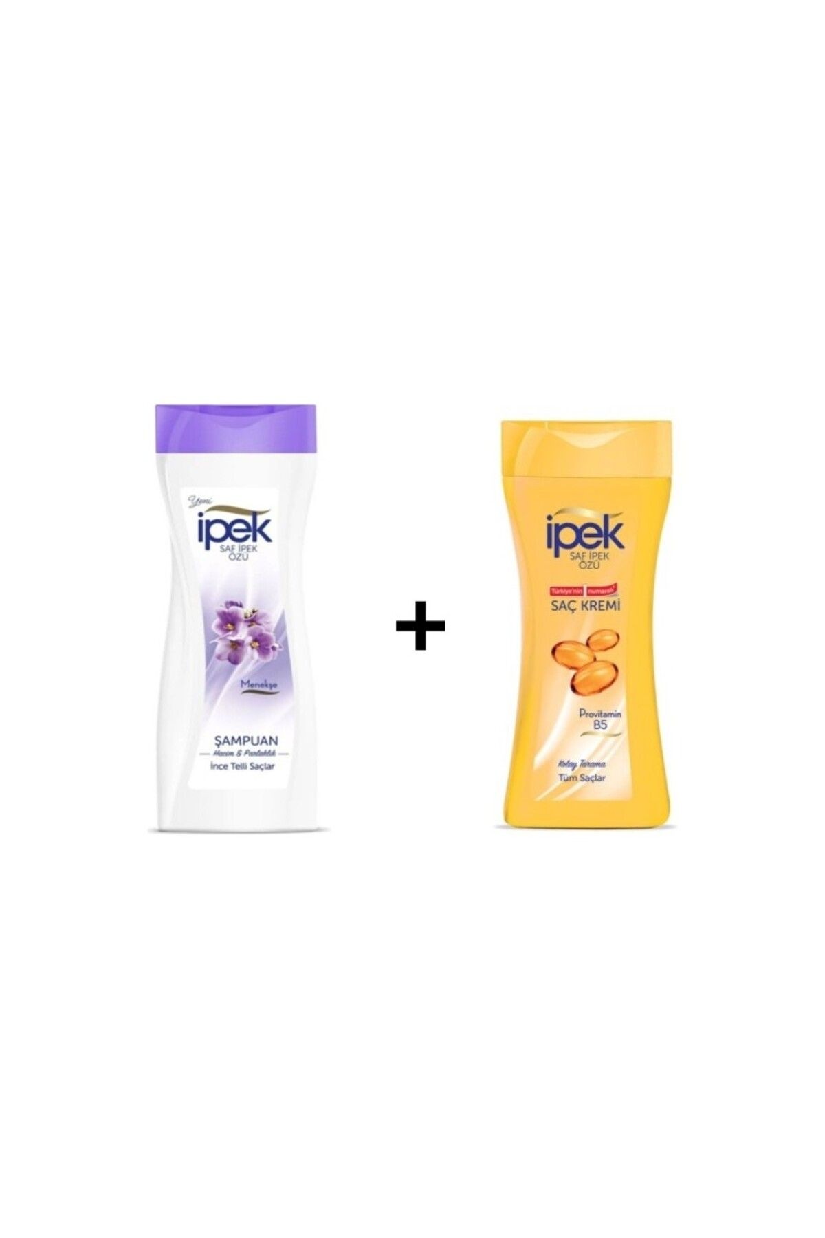 İpek Menekşe Özlü Şampuan 480 ml + İpek Saç Kremi 480 ml--2'li Set