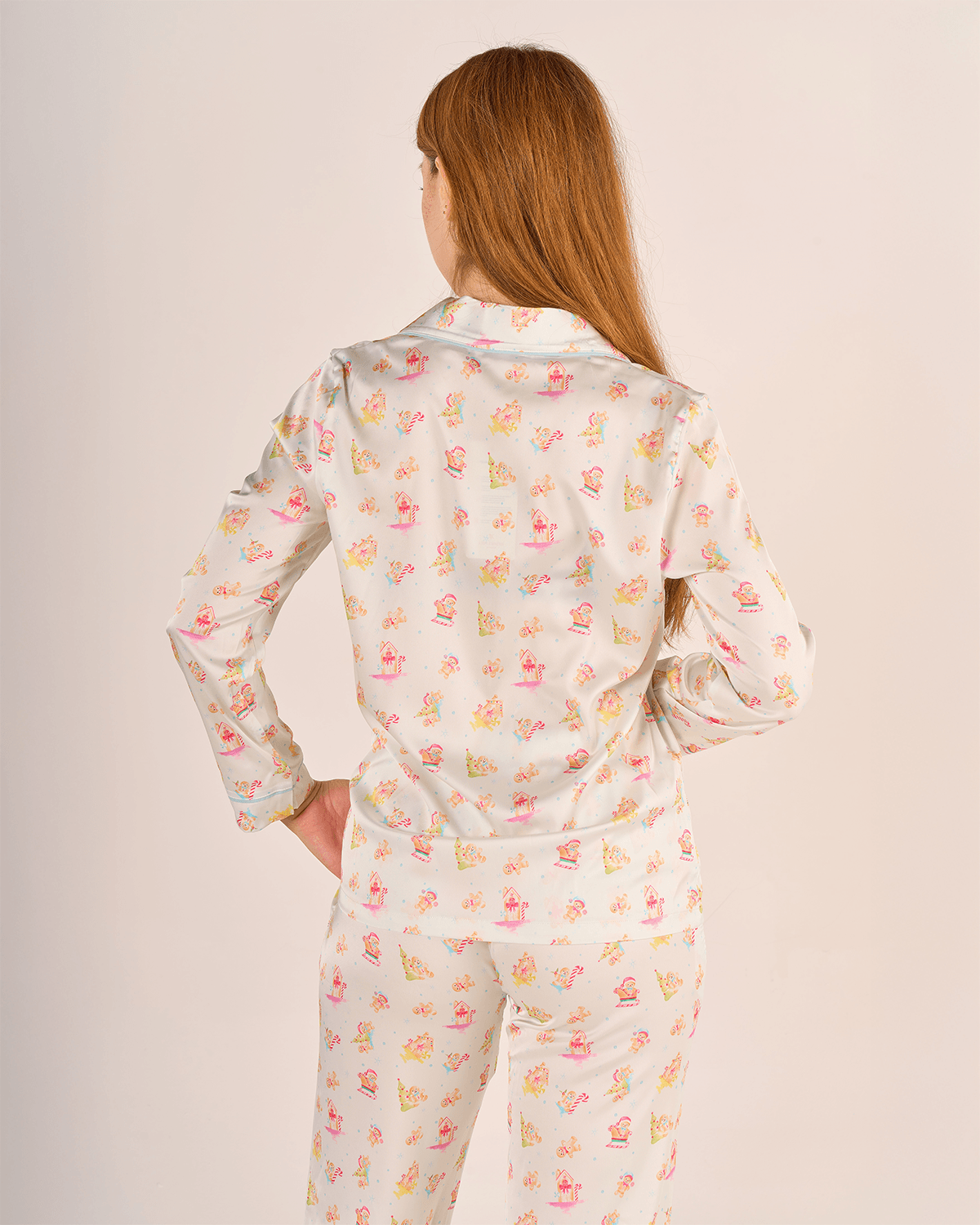 Yılbaşı Temalı Kurabiye Desenli  Pijama Takımı  - Uzun