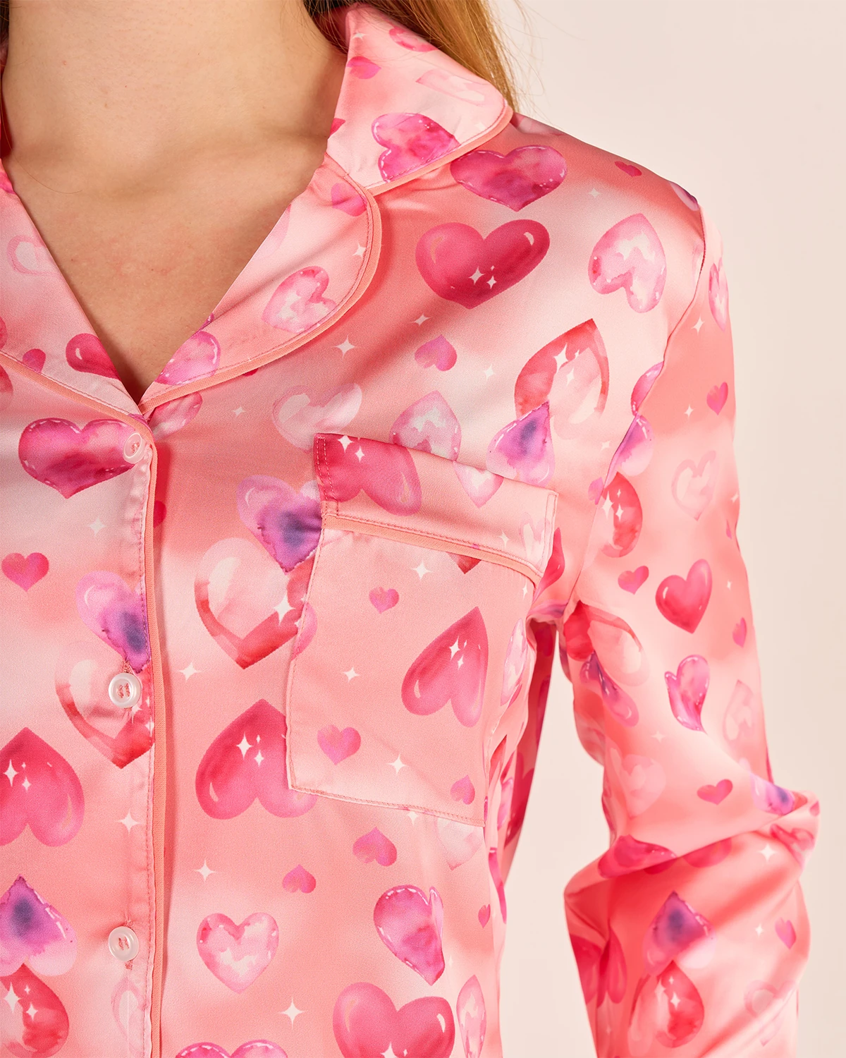 Dream in Pink – 2'li Lady&Macha Premium Saten Pijama Seti