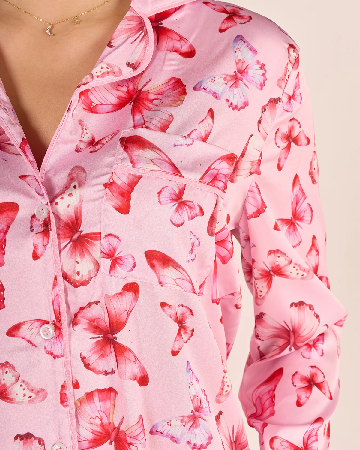 Dream in Pink – 2'li Lady&Macha Premium Saten Pijama Seti