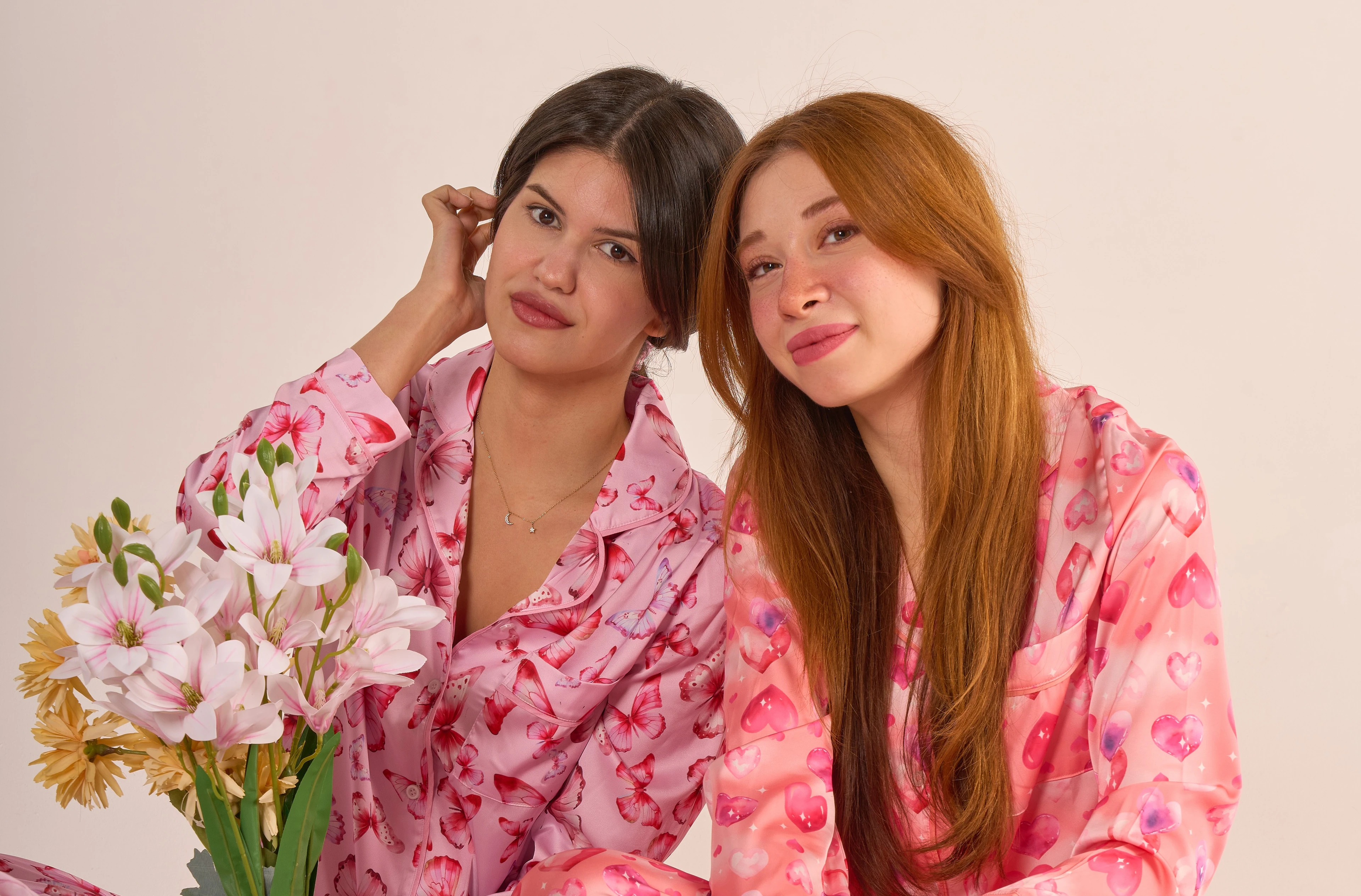 Dream in Pink – 2'li Lady&Macha Premium Saten Pijama Seti