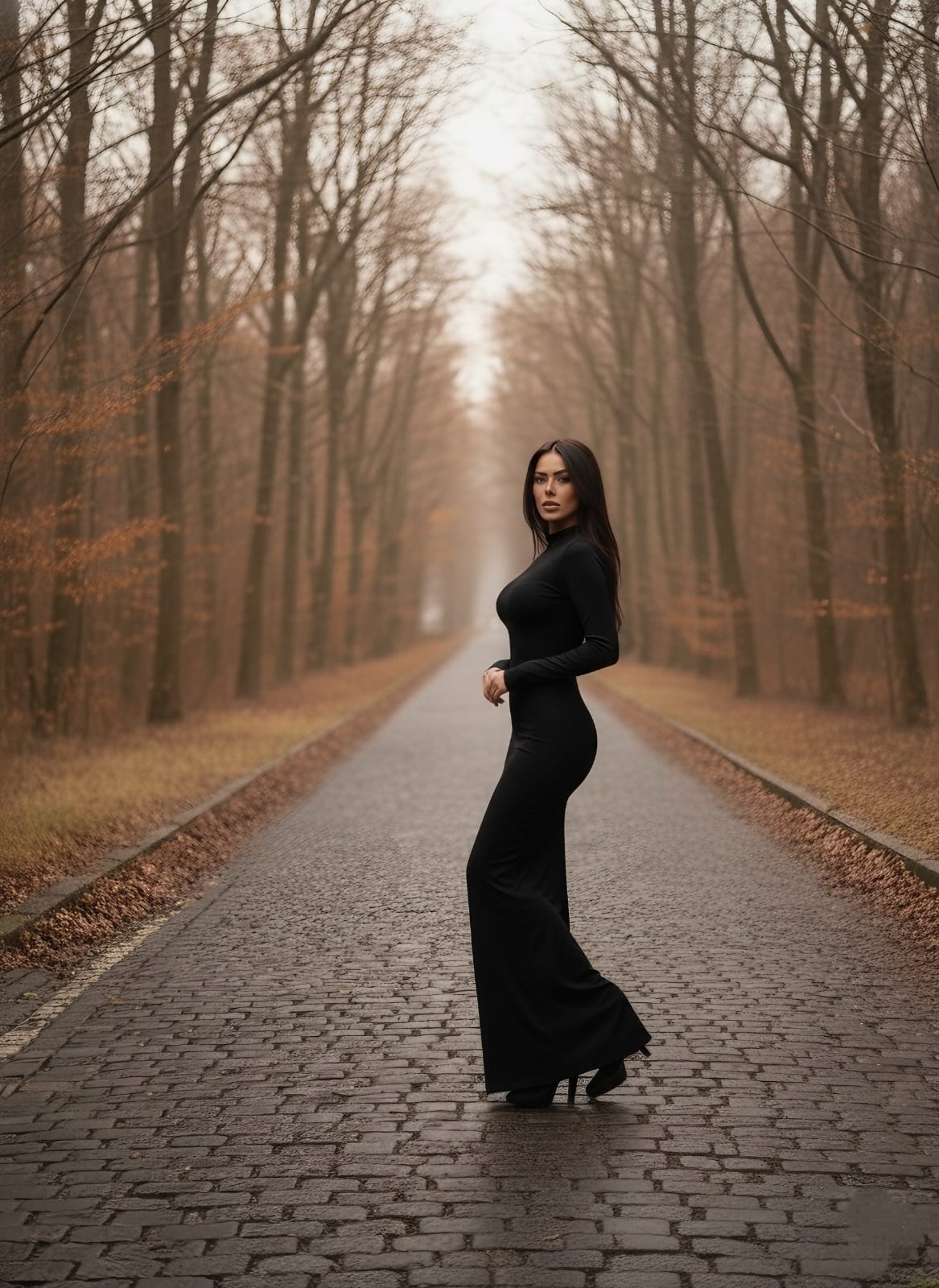 Maxi Boy Dijital Desen Elbise