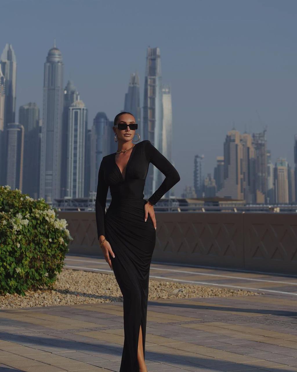 Toparlayıcı maxi boy elbise