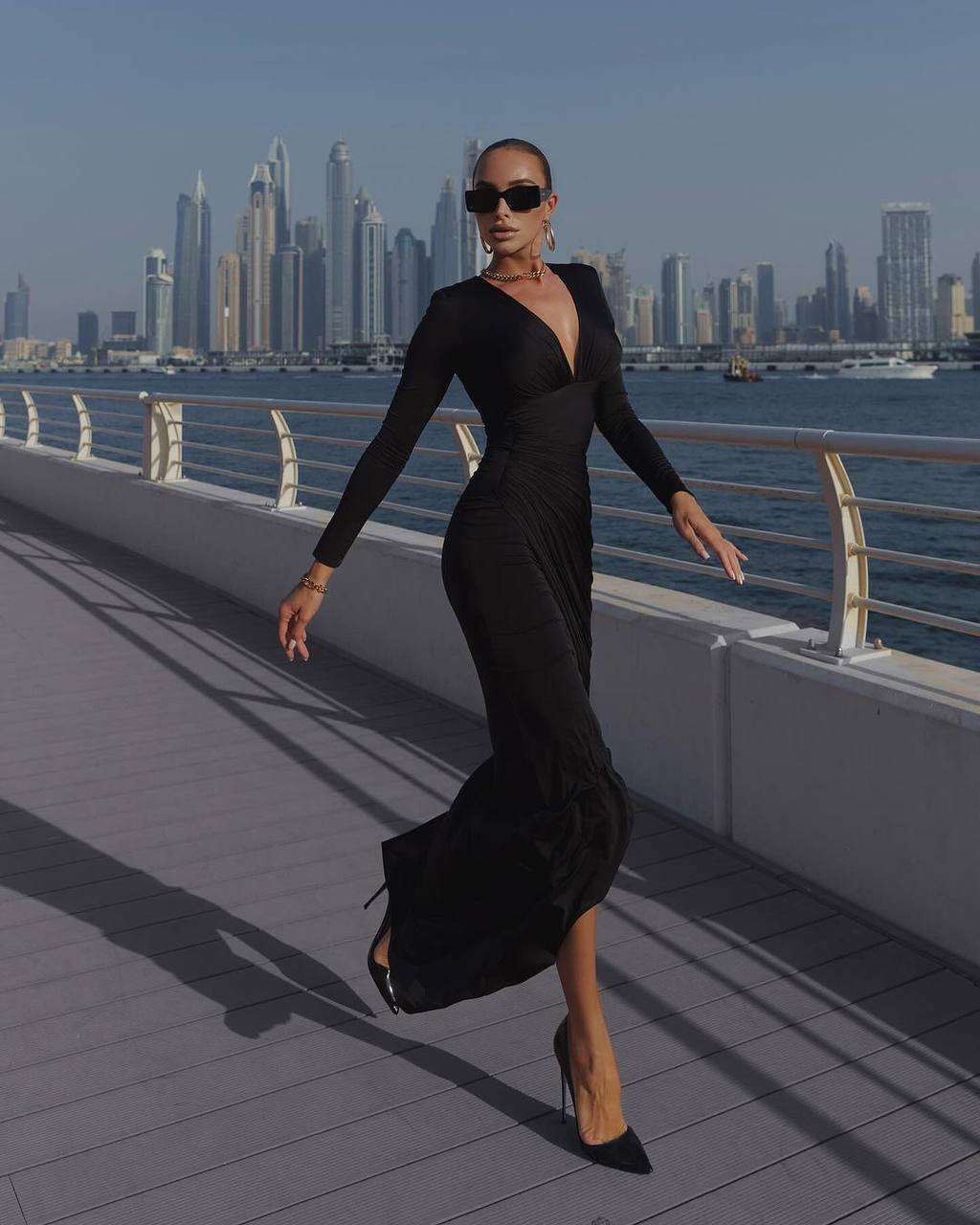 Toparlayıcı maxi boy elbise