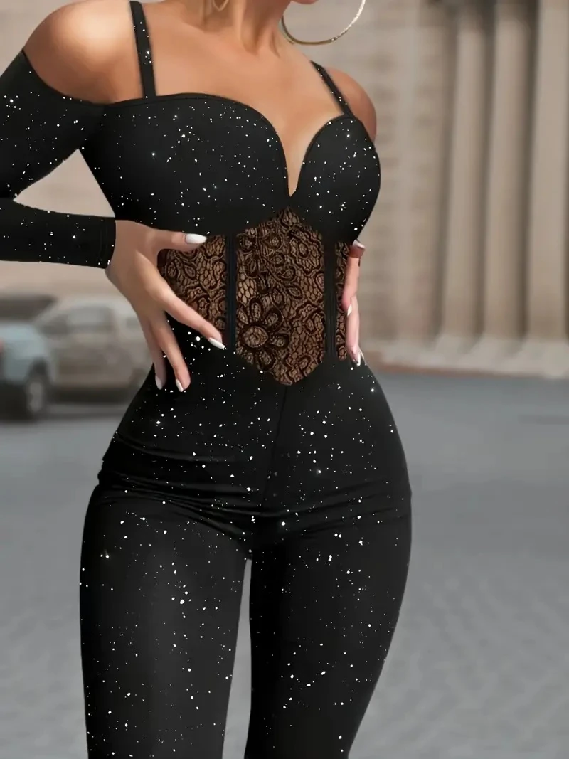 Simli ​toparlayıcı tasarım tulum 