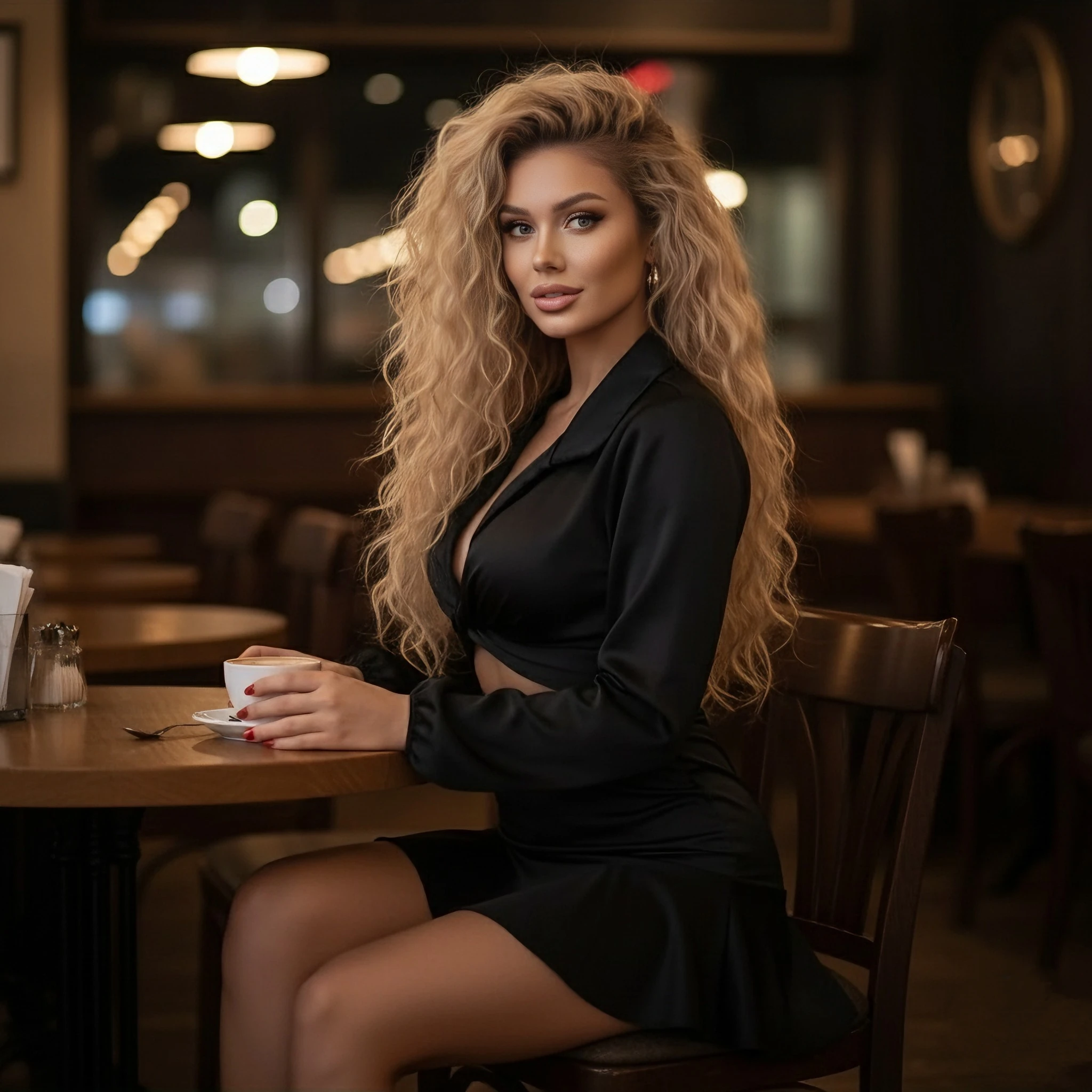 Fırfır etek detaylı ikili takım