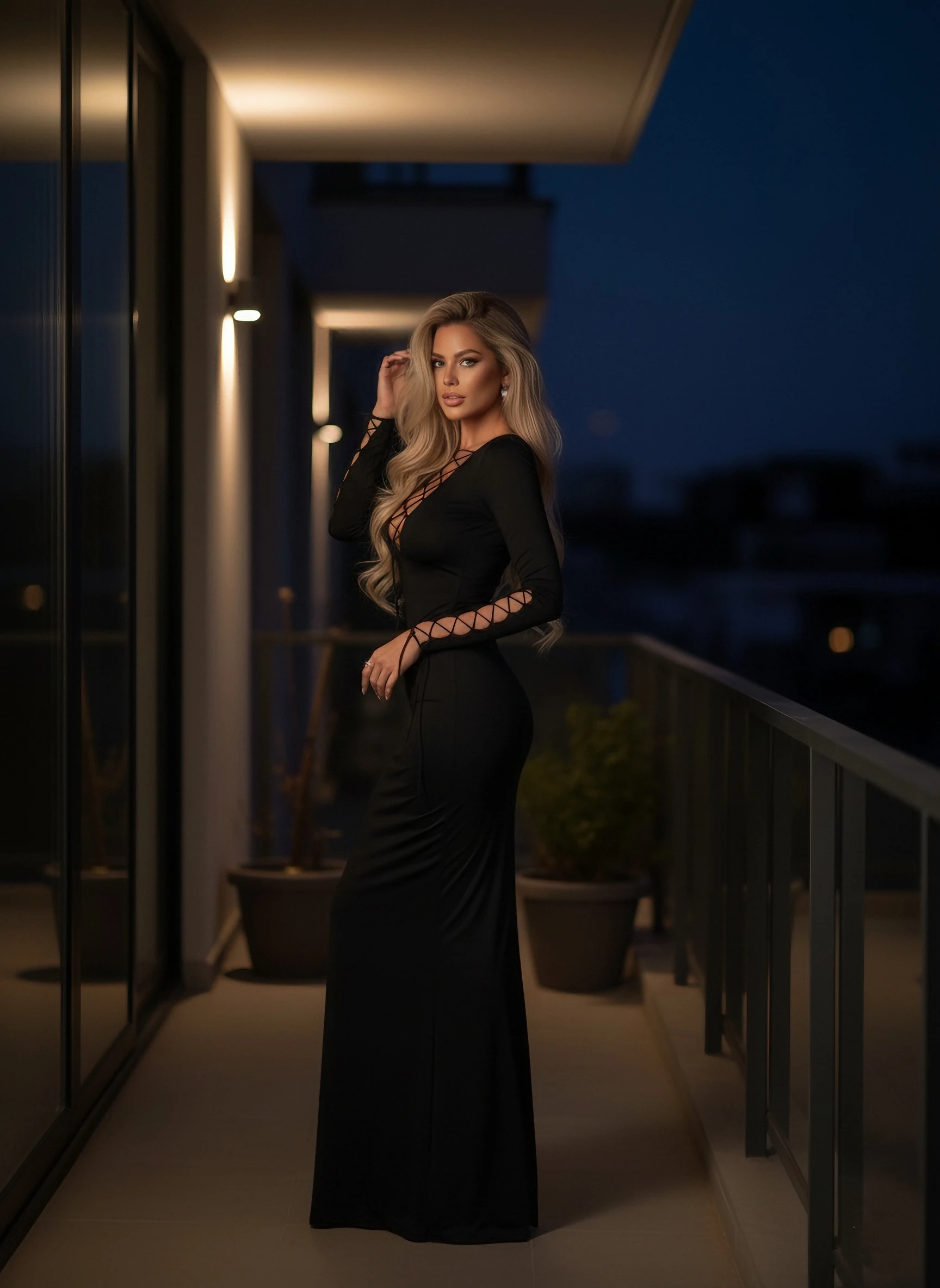 Britli maxi boy elbise