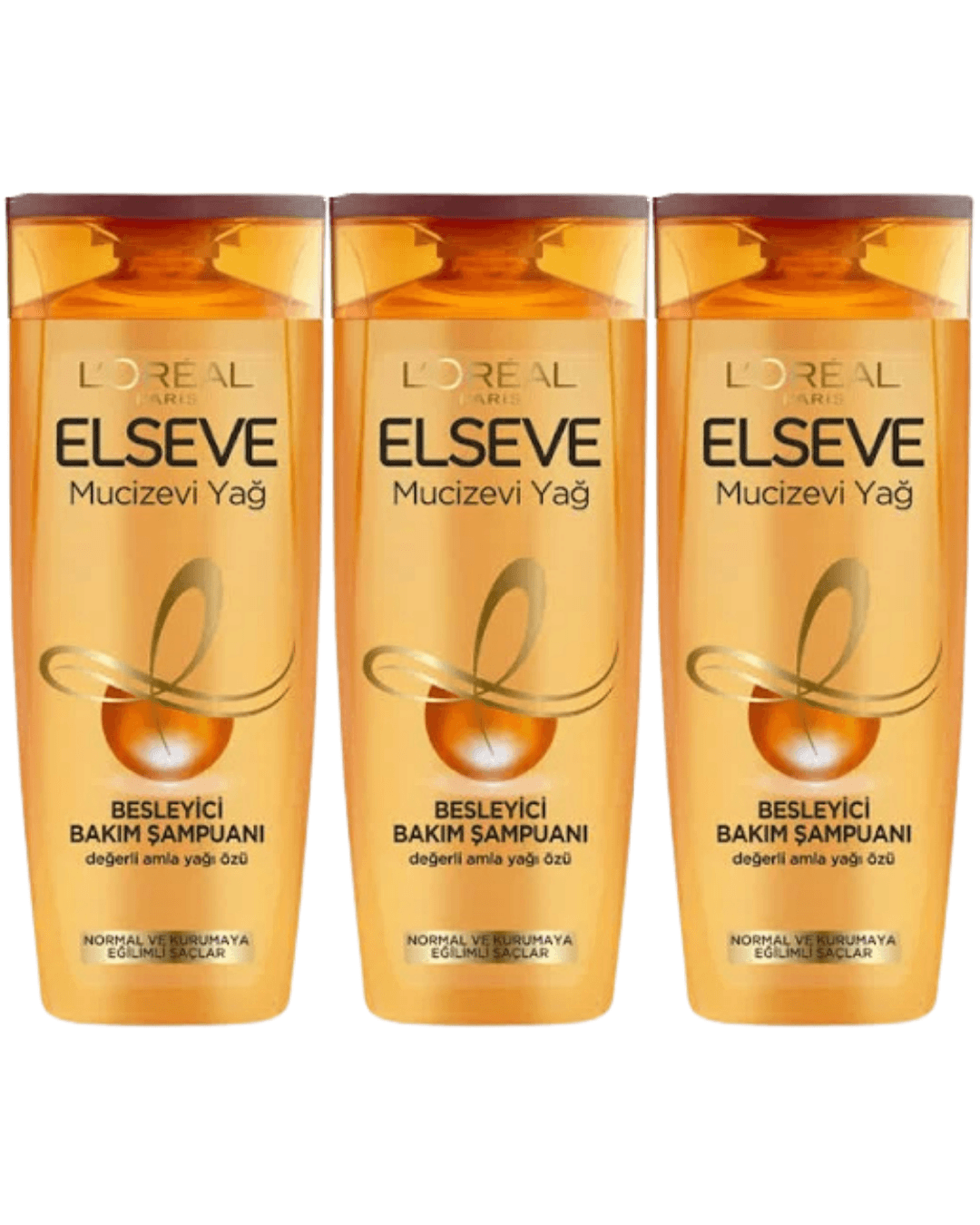 Loreal Elseve 3'lü 390ml Mucizevi Yağ Besleyici Bakım Şampuan Seti