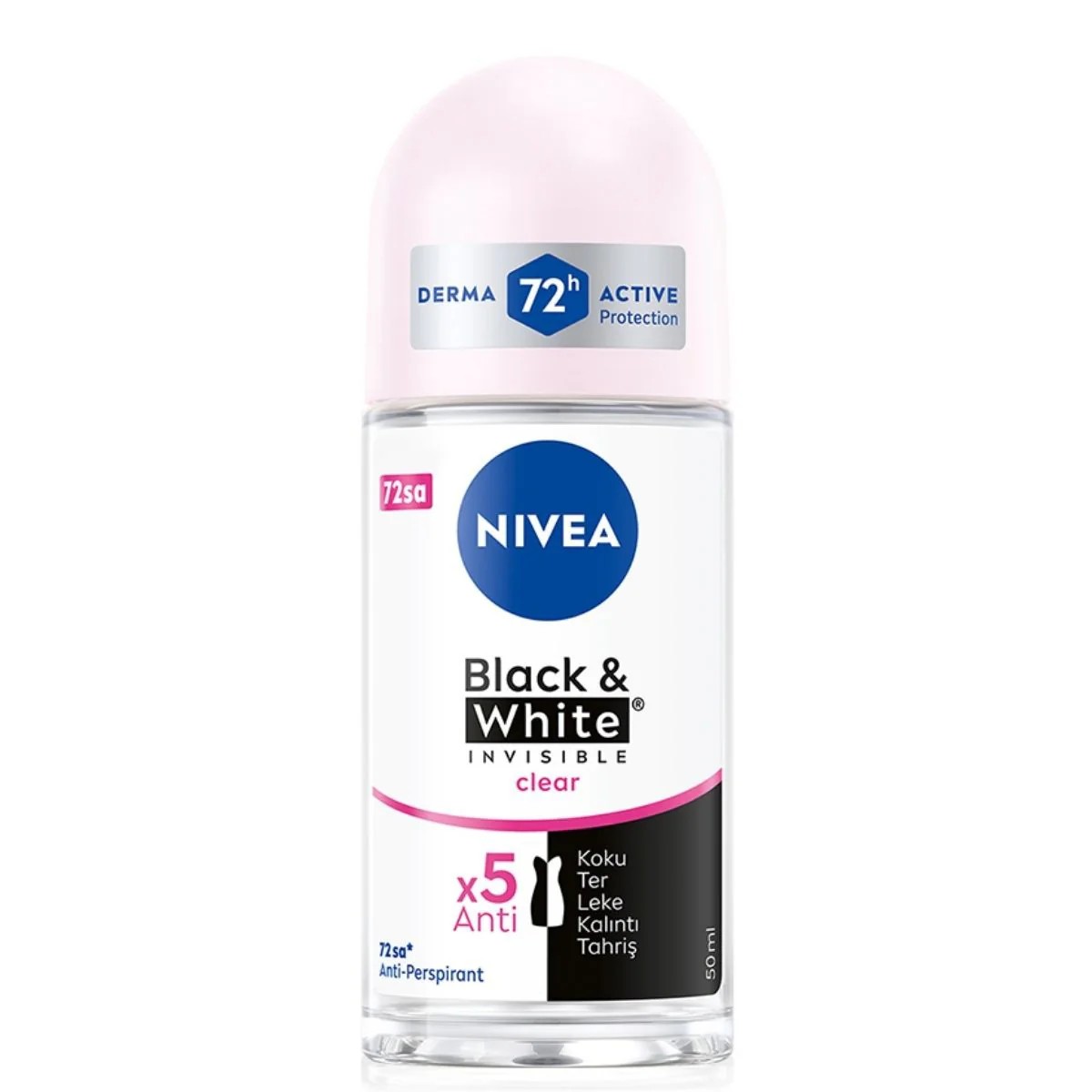 NIVEA Black&White Clear Bayan Roll-on 50 ml