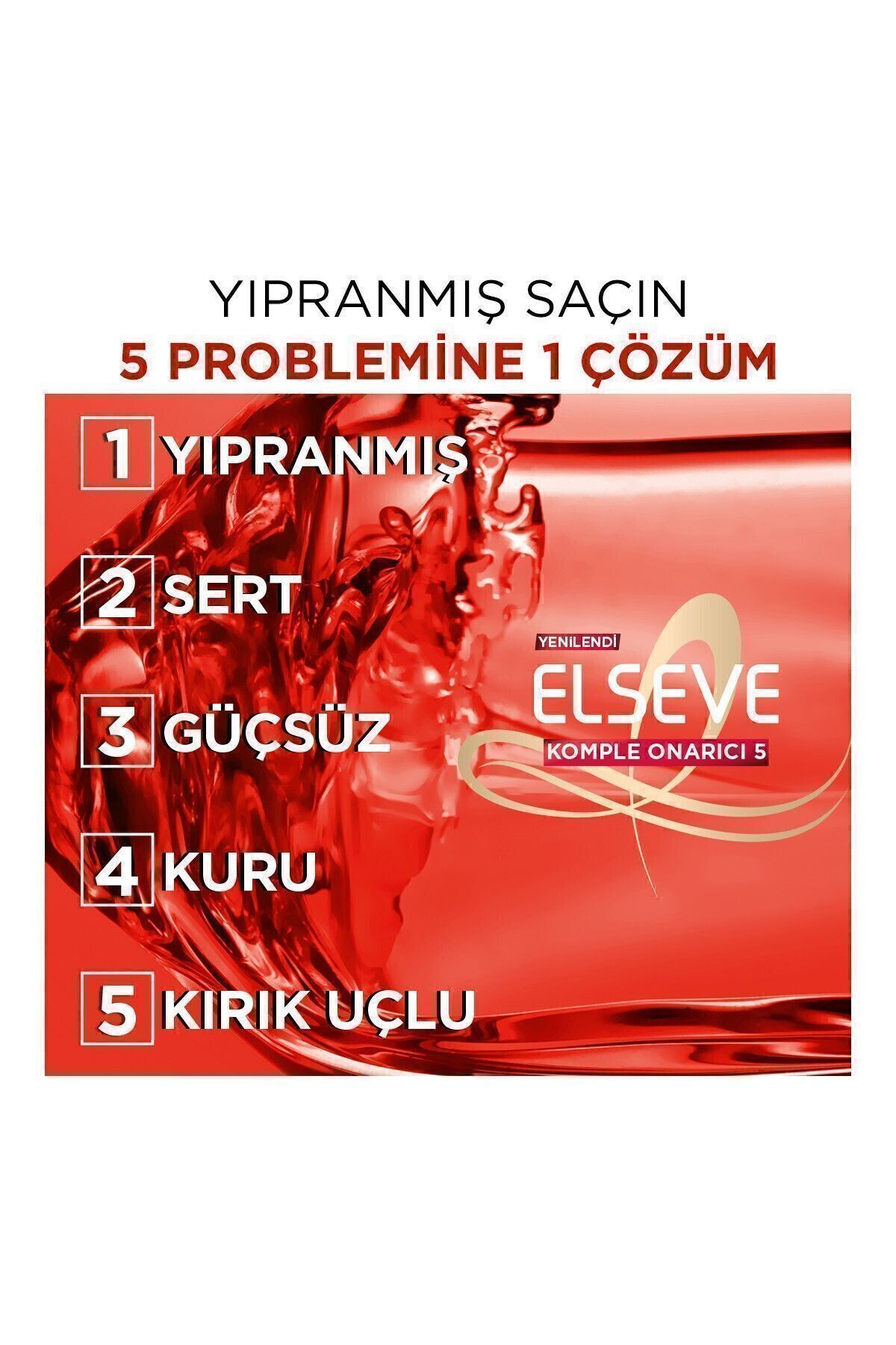 Loreal Elseve Komple Onarıcı 5 Yıpranmış Saçlar Için Onarıcı Saç Bakım Seti