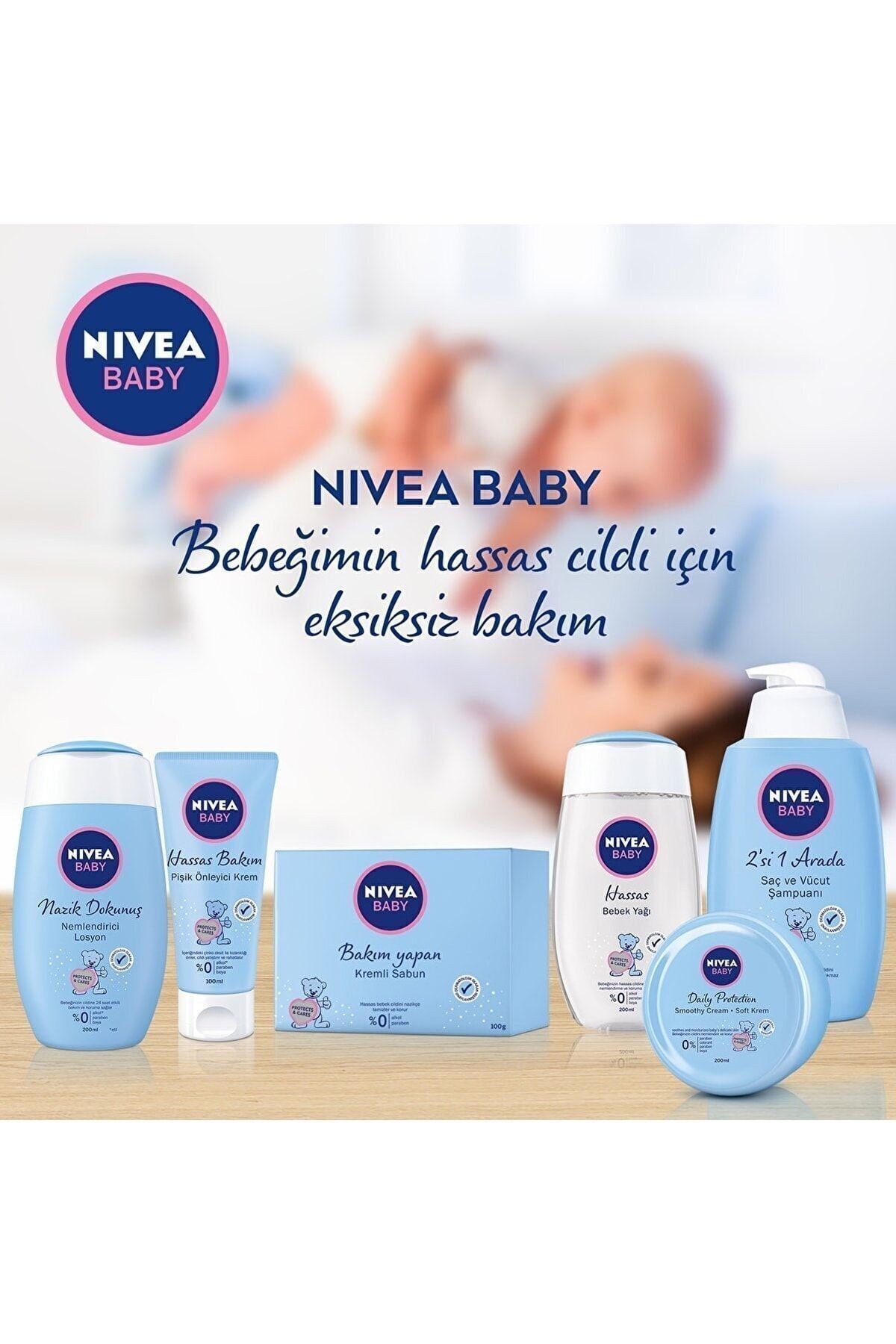 Nivea Hassas Bakım Pişik Önleyici Kremi 100 Ml X 3 Adet