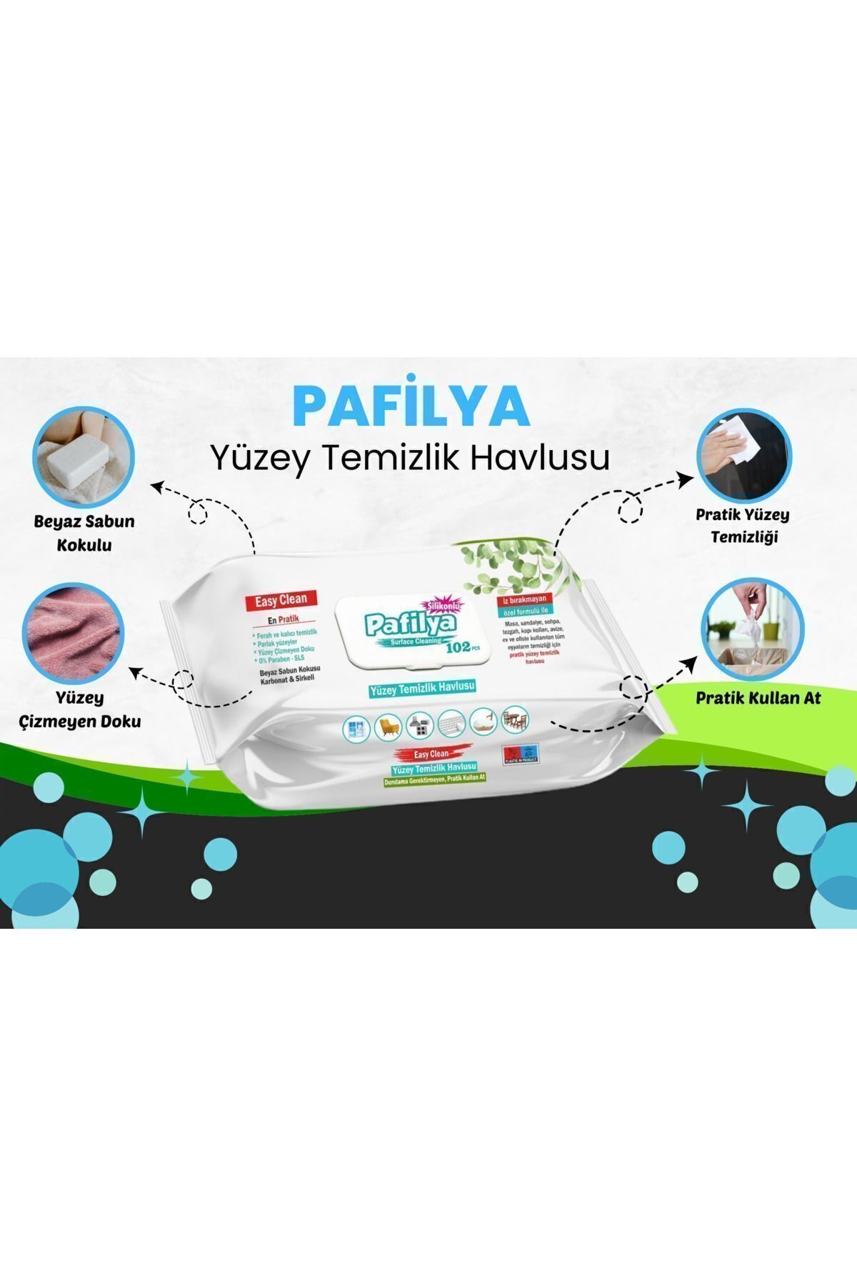 Easy Clean Yüzey Temizlik Havlusu 3x102 (306 Yaprak)