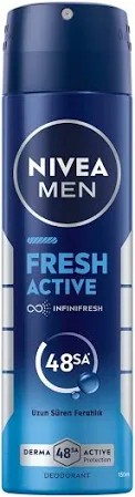 Nivea Men Sprey Deodorant Fresh Active 150ml