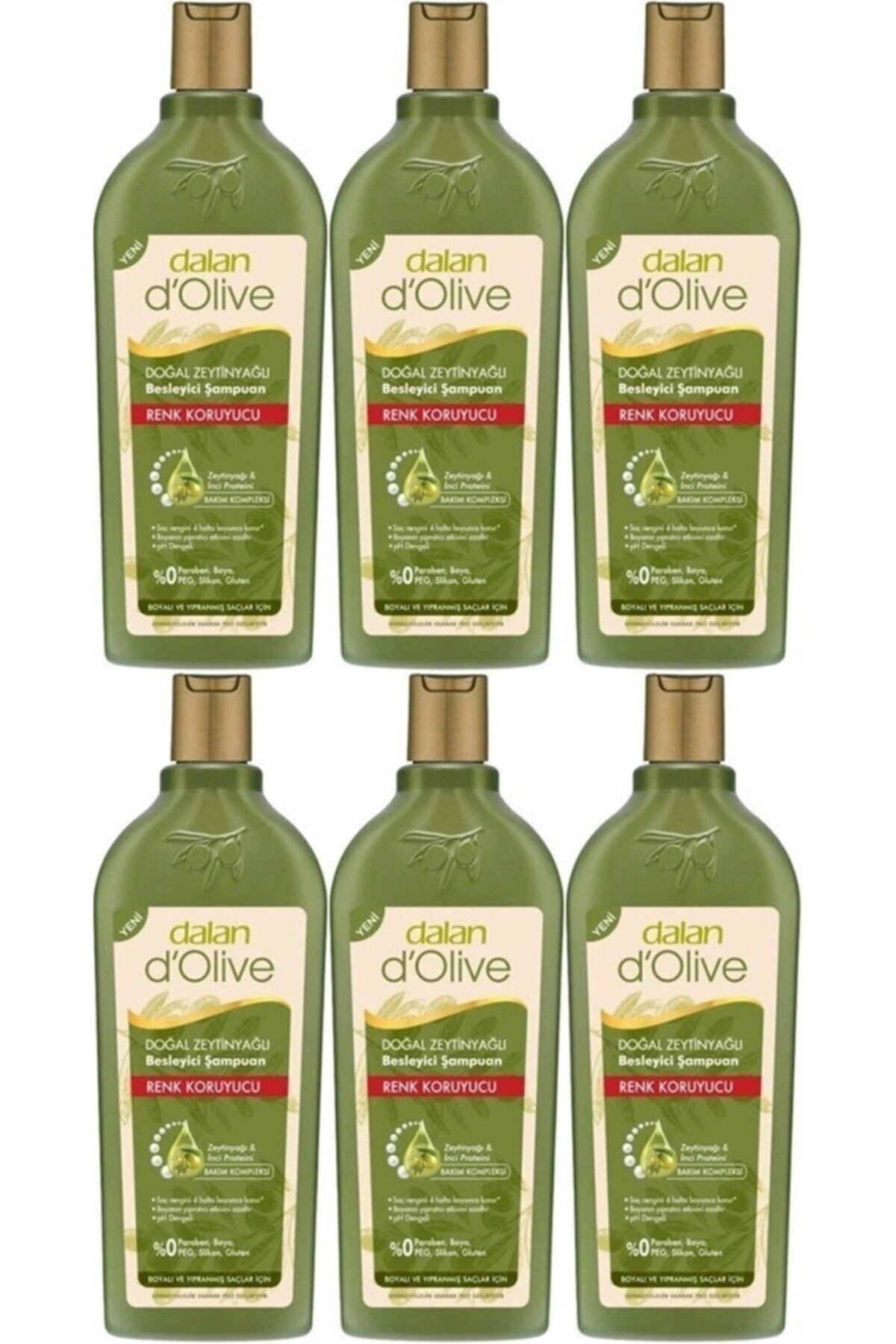 Dalan D’olive Zeytinyağlı Renk Koruyucu Şampuan 400 Ml 6 Adet
