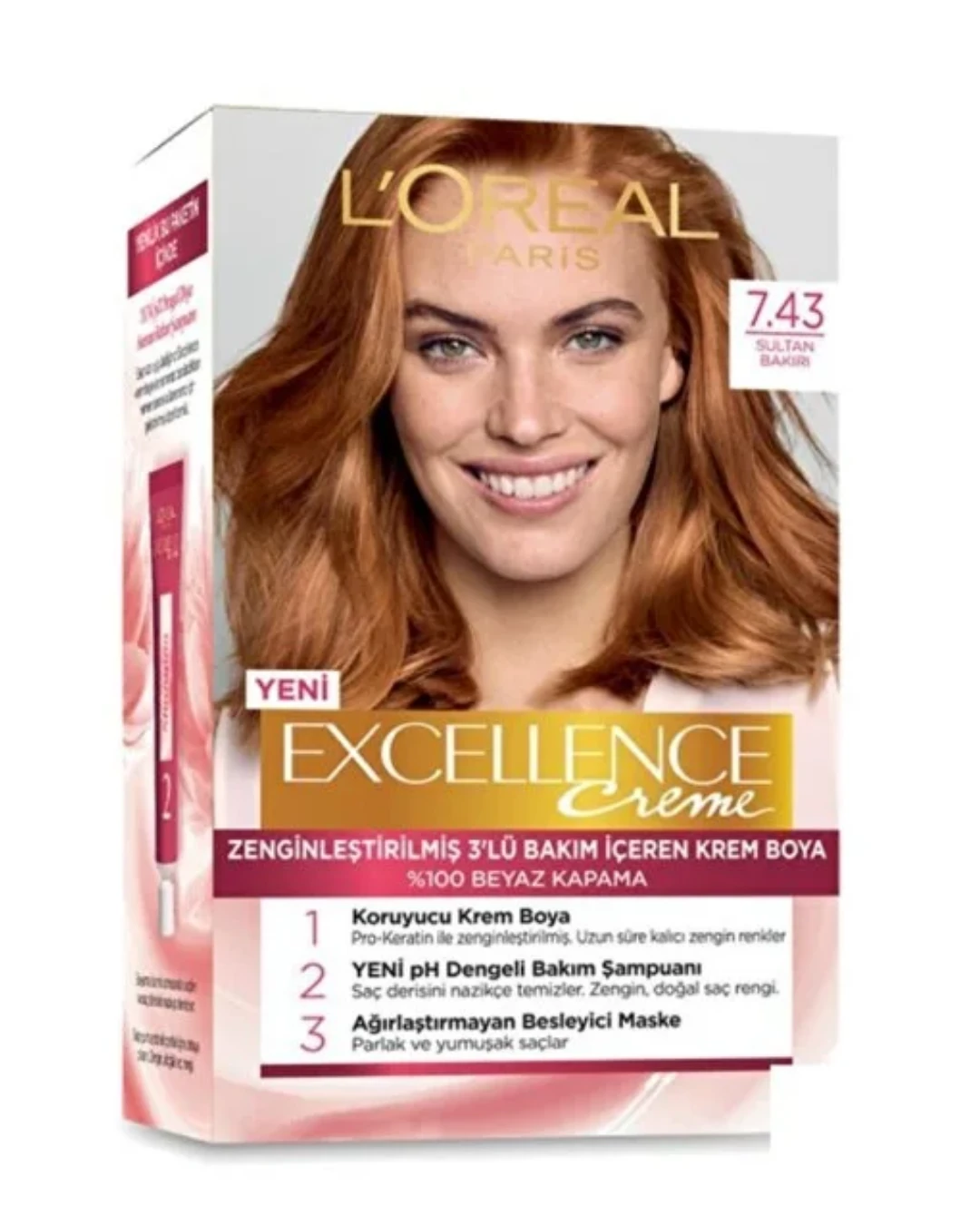 Loreal Paris Excellence 7.43 Sultan Bakırı Saç Boyası