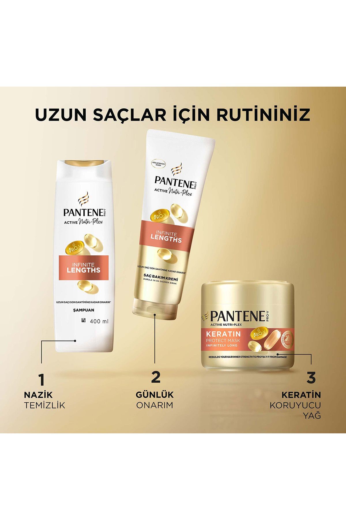 Pantene Şampuan İnfinite Lengths 400 Ml
