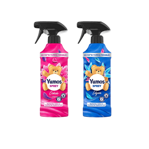 Yumoş Ev ve Tekstil Spreyi 450ml Lilyum + Orkide 2'Li Set