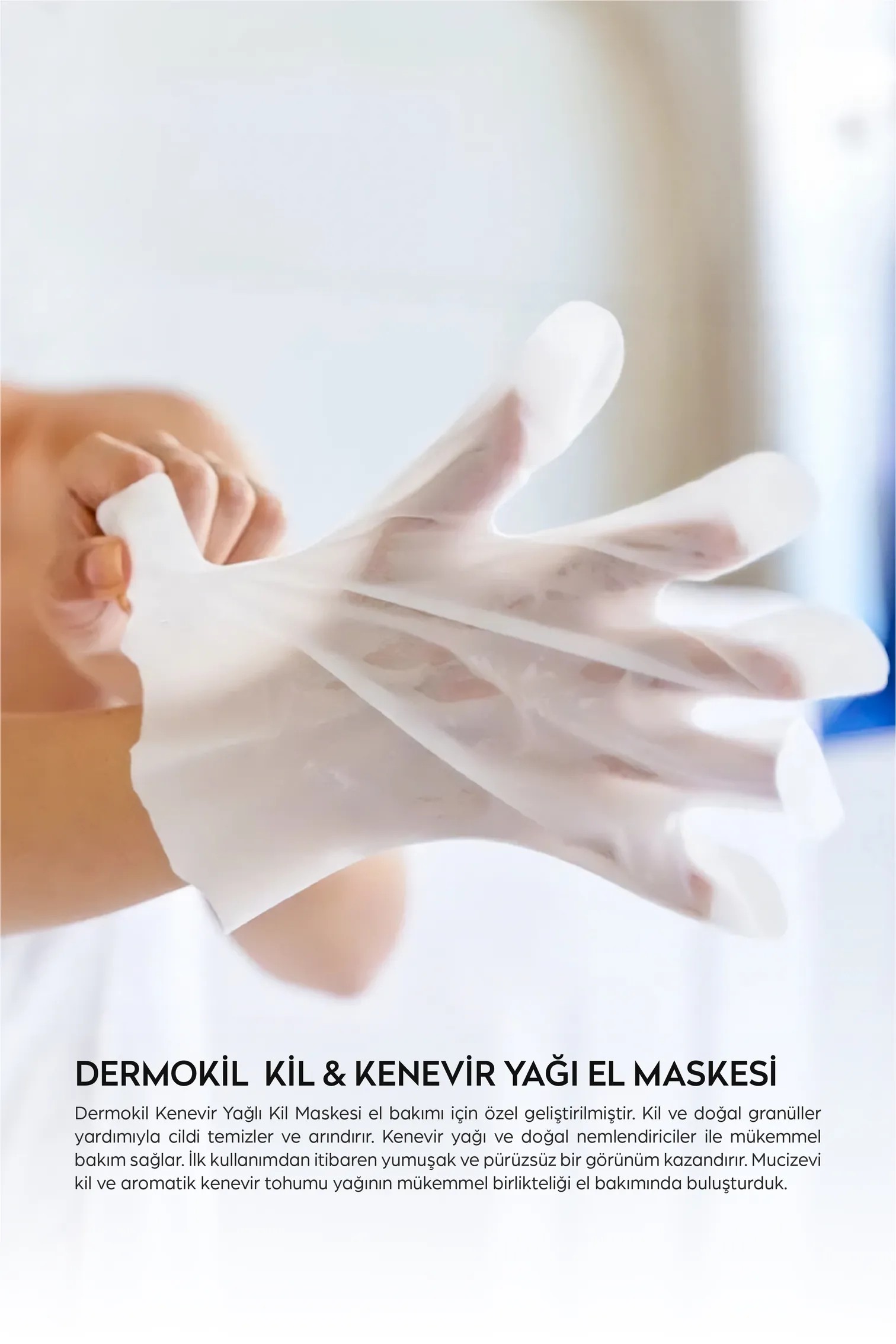 DERMOKİL Kil ve Kenevir Yağlı Peeling Etkili El Maskesi 35 ml